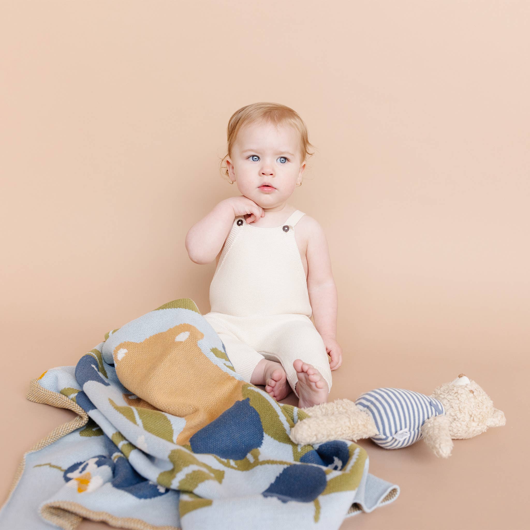 Blanket Blueberry Bear Bee Organic Cotton - Image 7