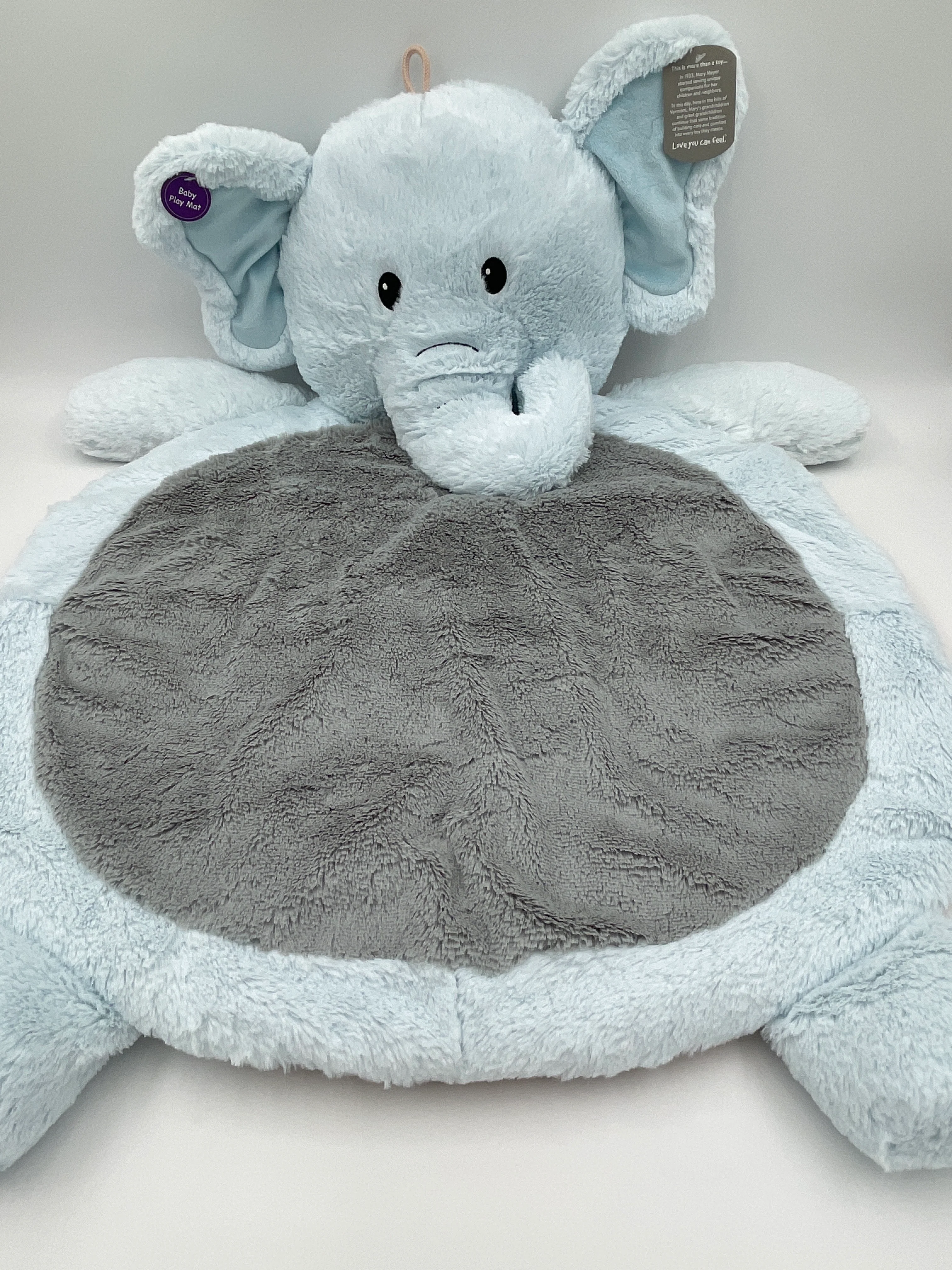 Blue Elephant Baby Mat