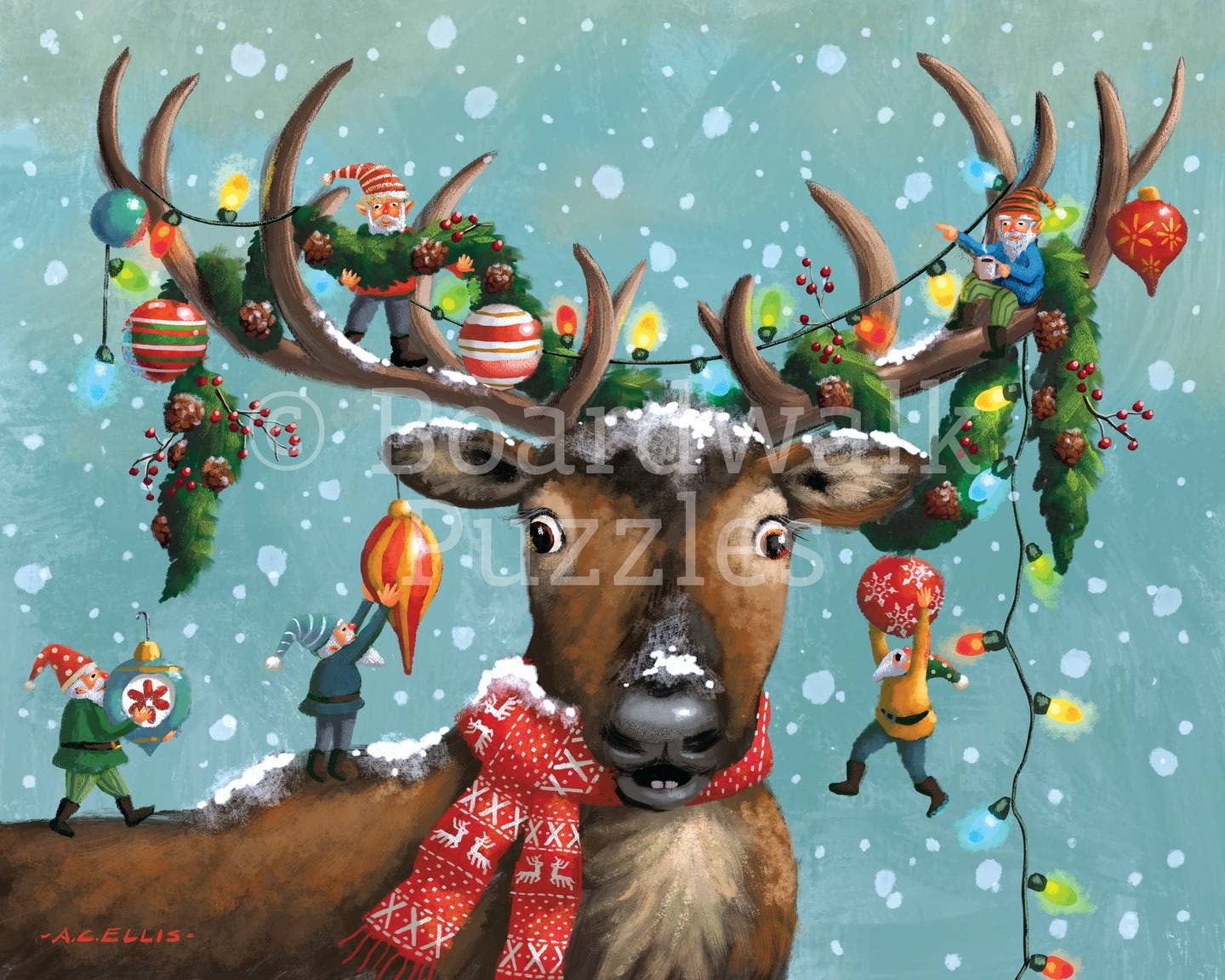 Christmas in the Antlers - 500 Piece - Image 2