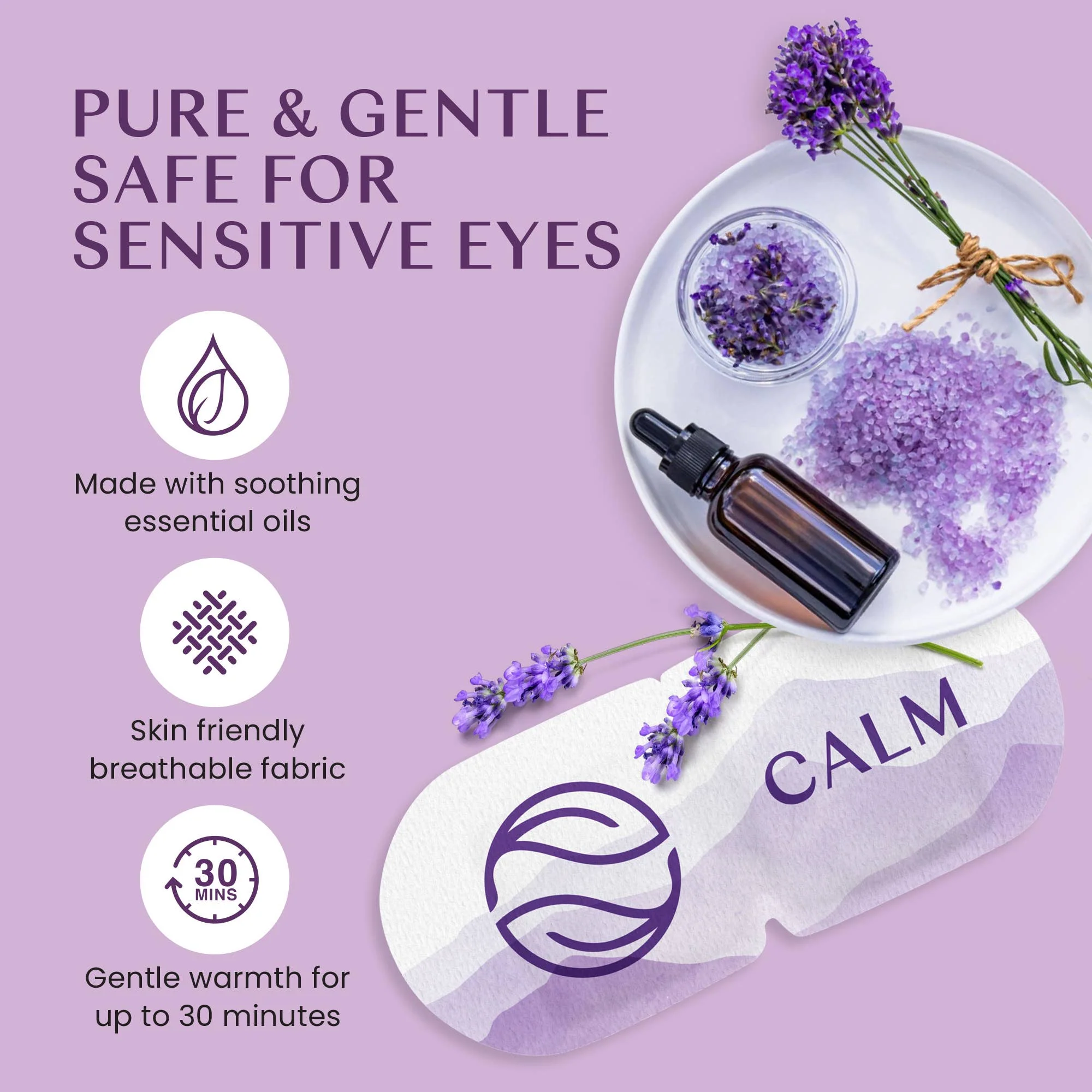 body restore - Lavender Steam Eye Mask (5 pack) - Image 3