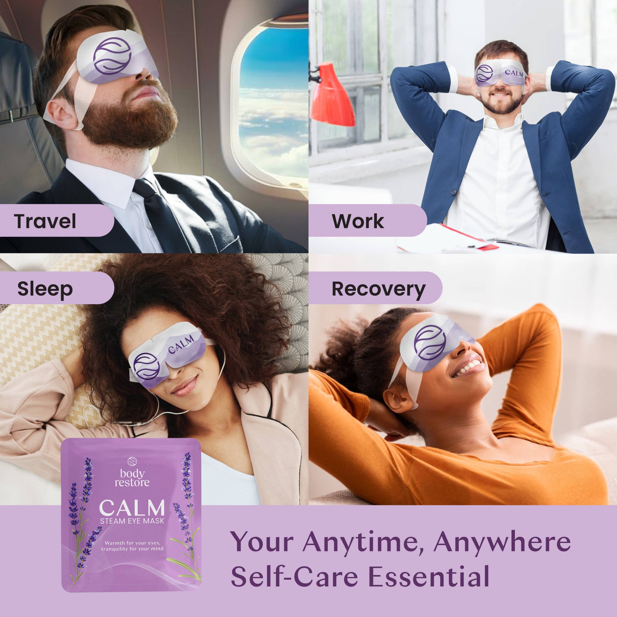 body restore - Lavender Steam Eye Mask (5 pack) - Image 7