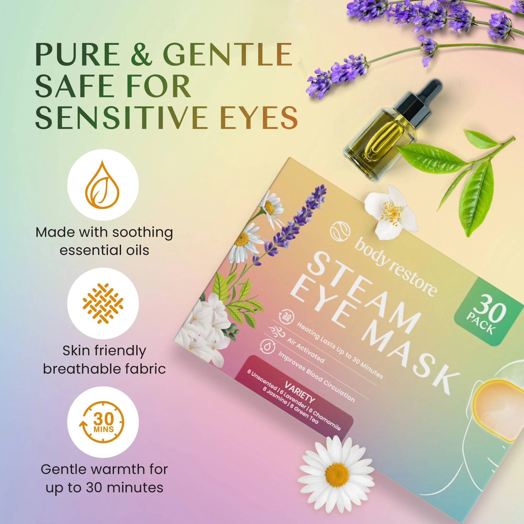 body restore - Variety Steam Eye Mask (Assorted, sold separately) - Image 3