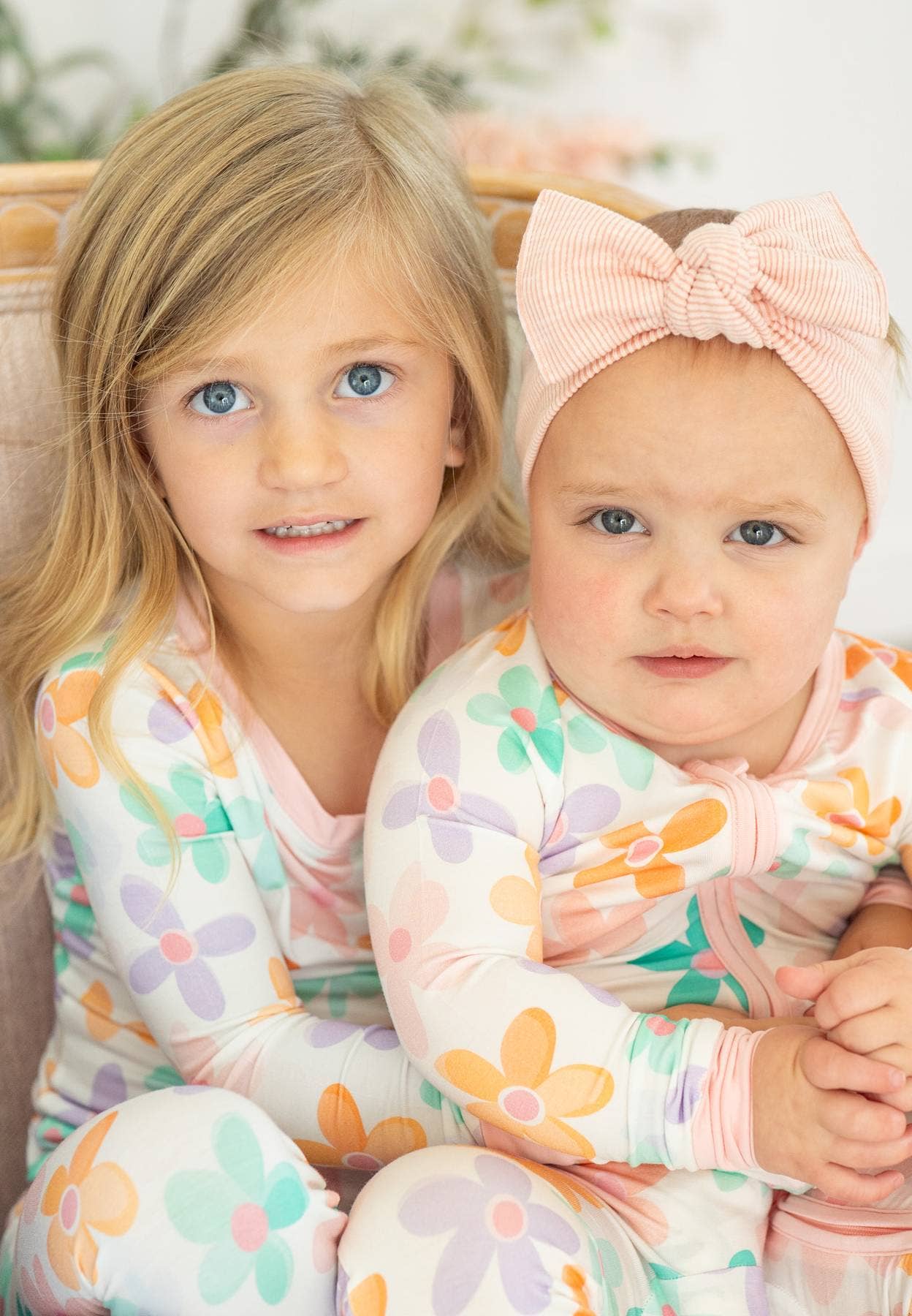 Boosh Baby - Retro Daisy | Two-Piece Kids Bamboo Pajama Set - Image 2