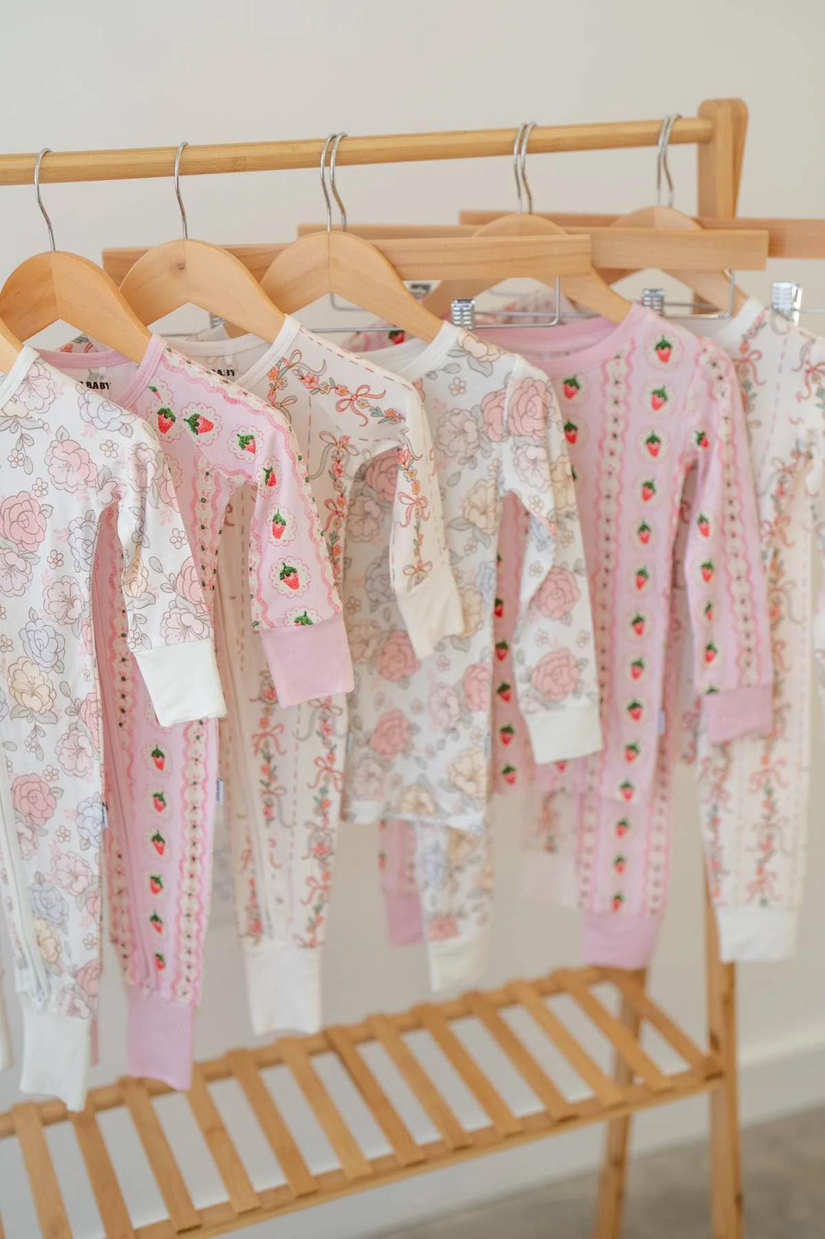 Strawberry Stripe | Two-Piece Kids Bamboo Pajama Set - Image 6