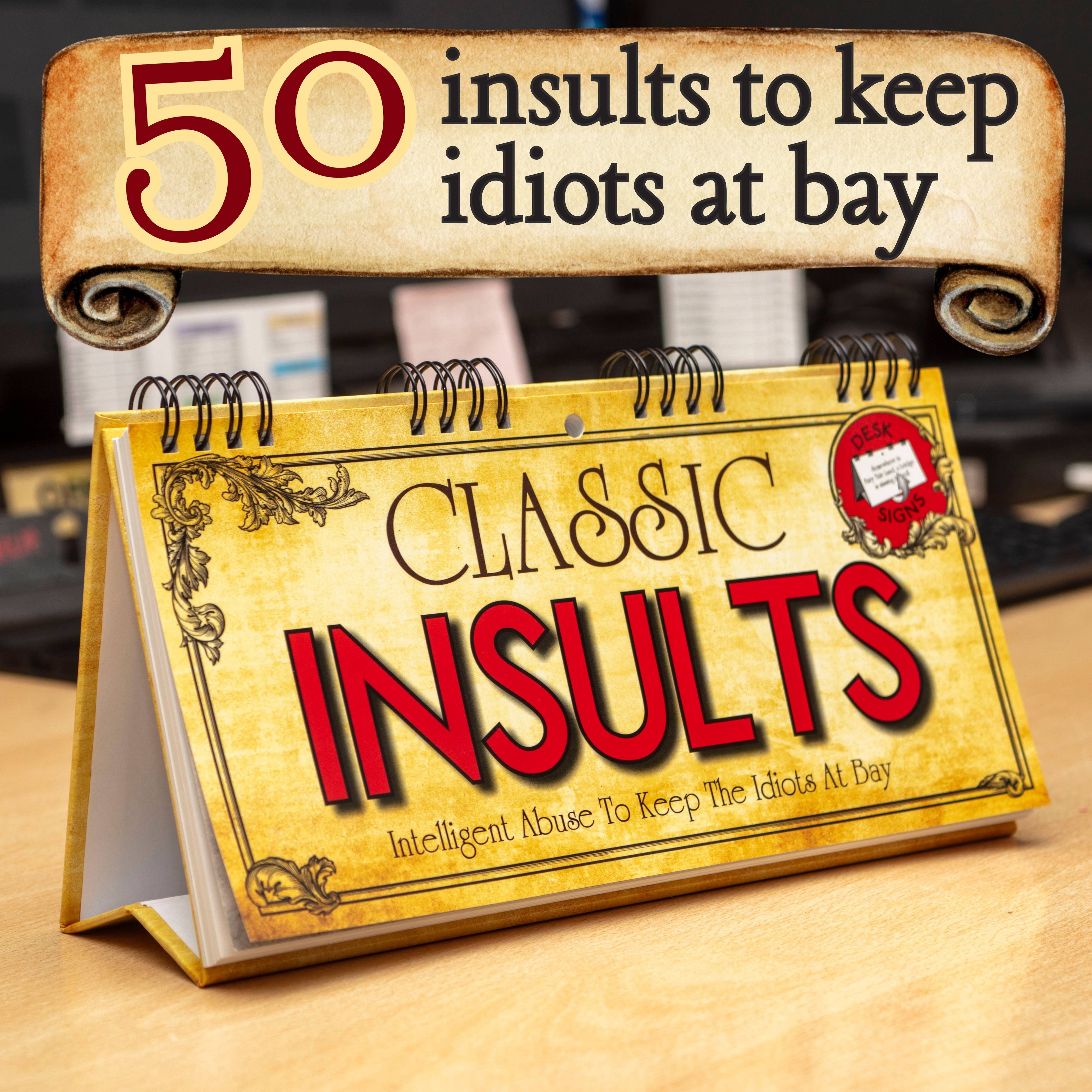 Classic Insults Flip Book - Funny Novelty Gifts - Image 4