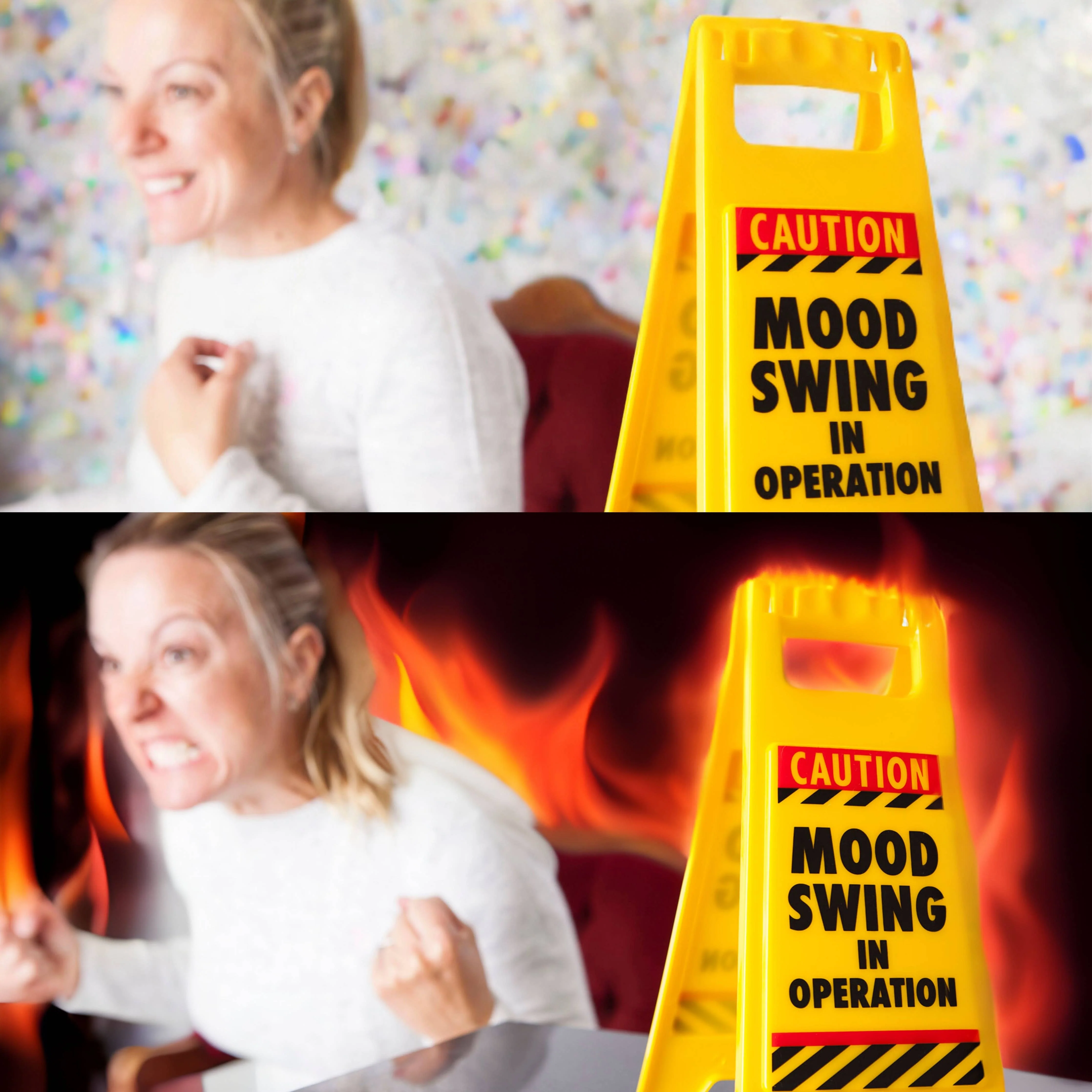 Mood Swing Desk Warning Sign - Novelty/Gag Gifts For Adults - Image 2
