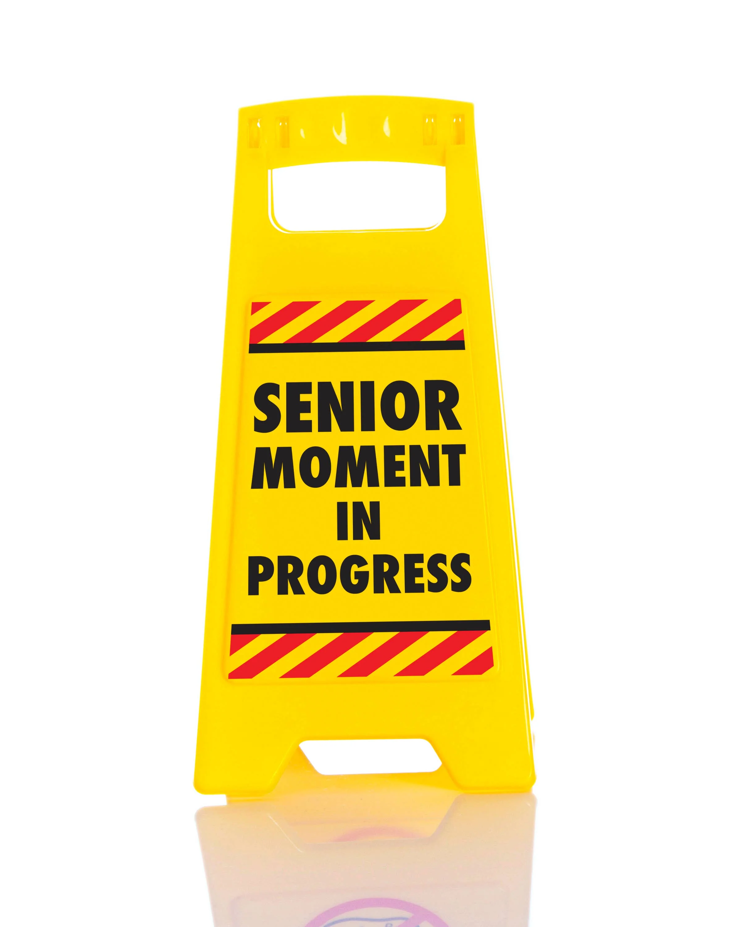 Senior Moment Gag Desk Warning Sign - Image 4