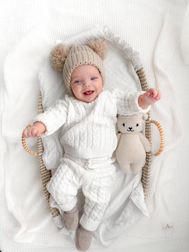 Heritage Cable Knit Set | Ivory - Image 3
