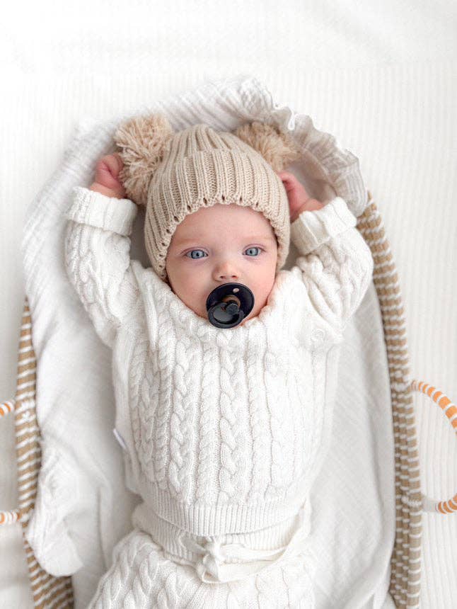 Heritage Cable Knit Set | Ivory - Image 4