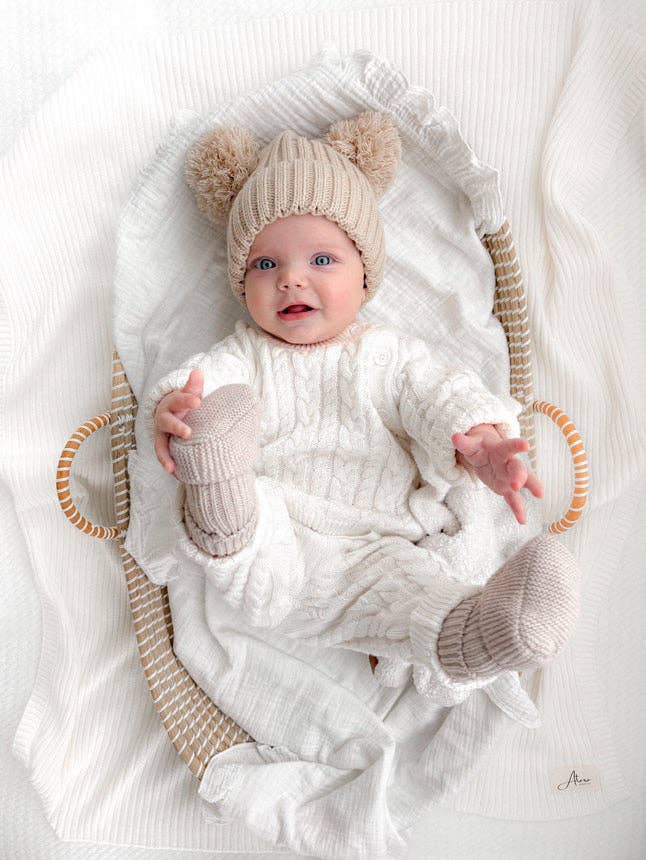 Heritage Cable Knit Set | Ivory - Image 6