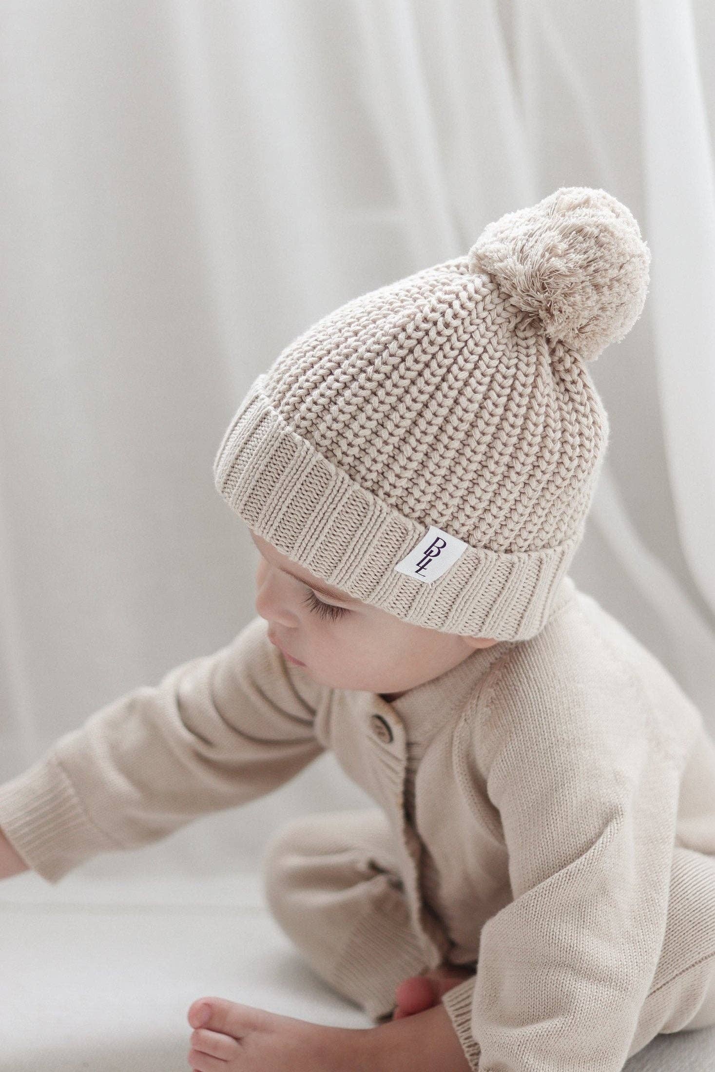Luxe Knit Beanie | Stone - Image 2