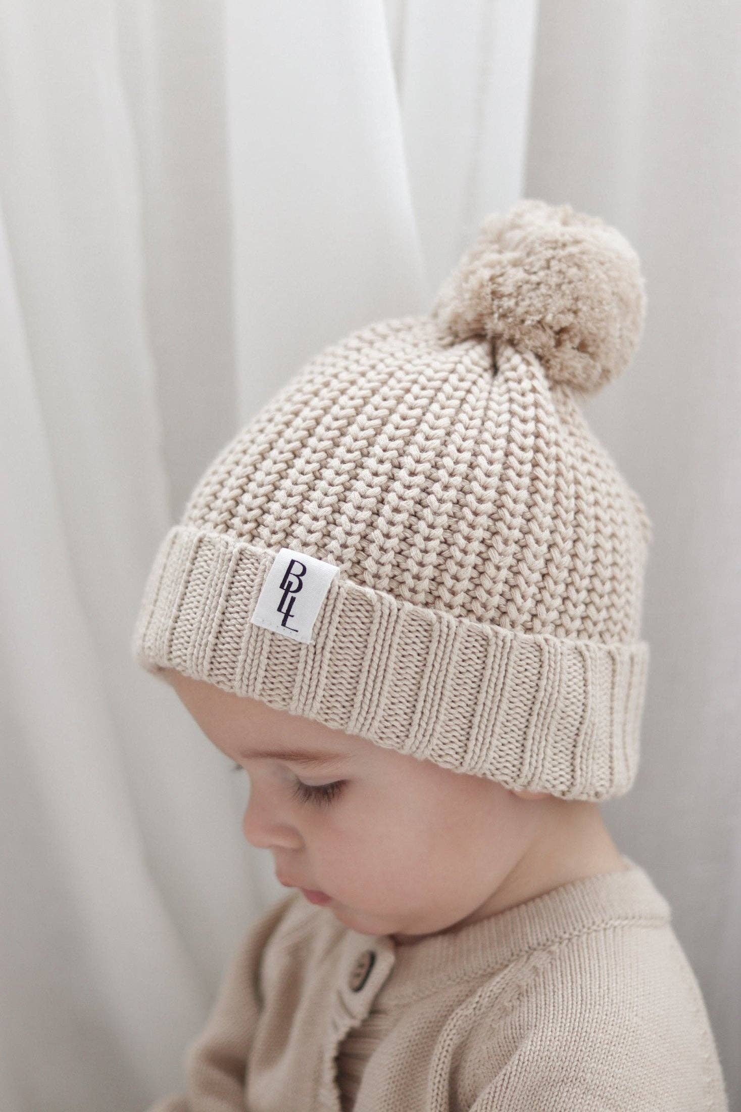 Luxe Knit Beanie | Stone - Image 3