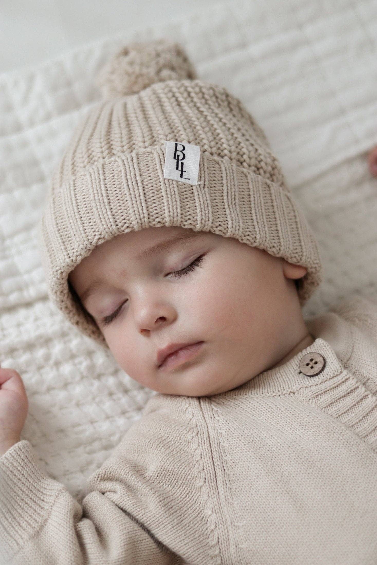 Luxe Knit Beanie | Stone - Image 4