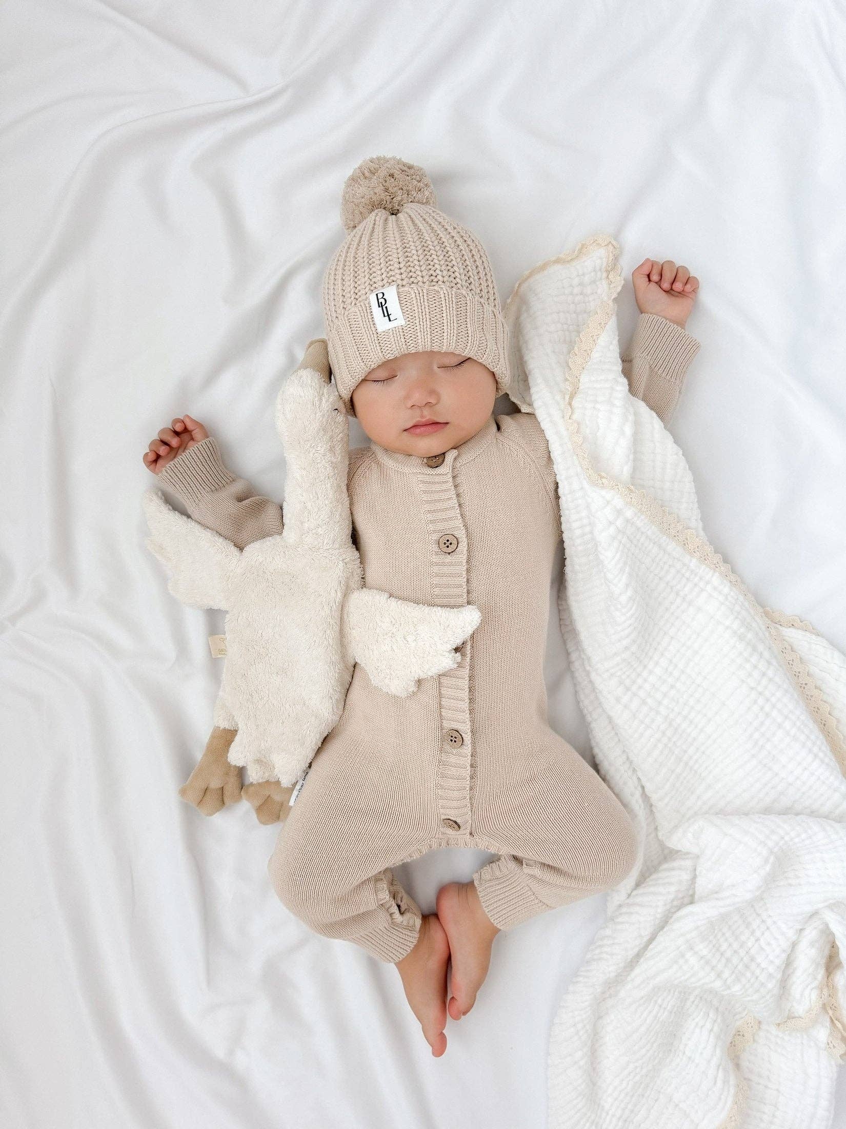 Luxe Knit Beanie | Stone - Image 9