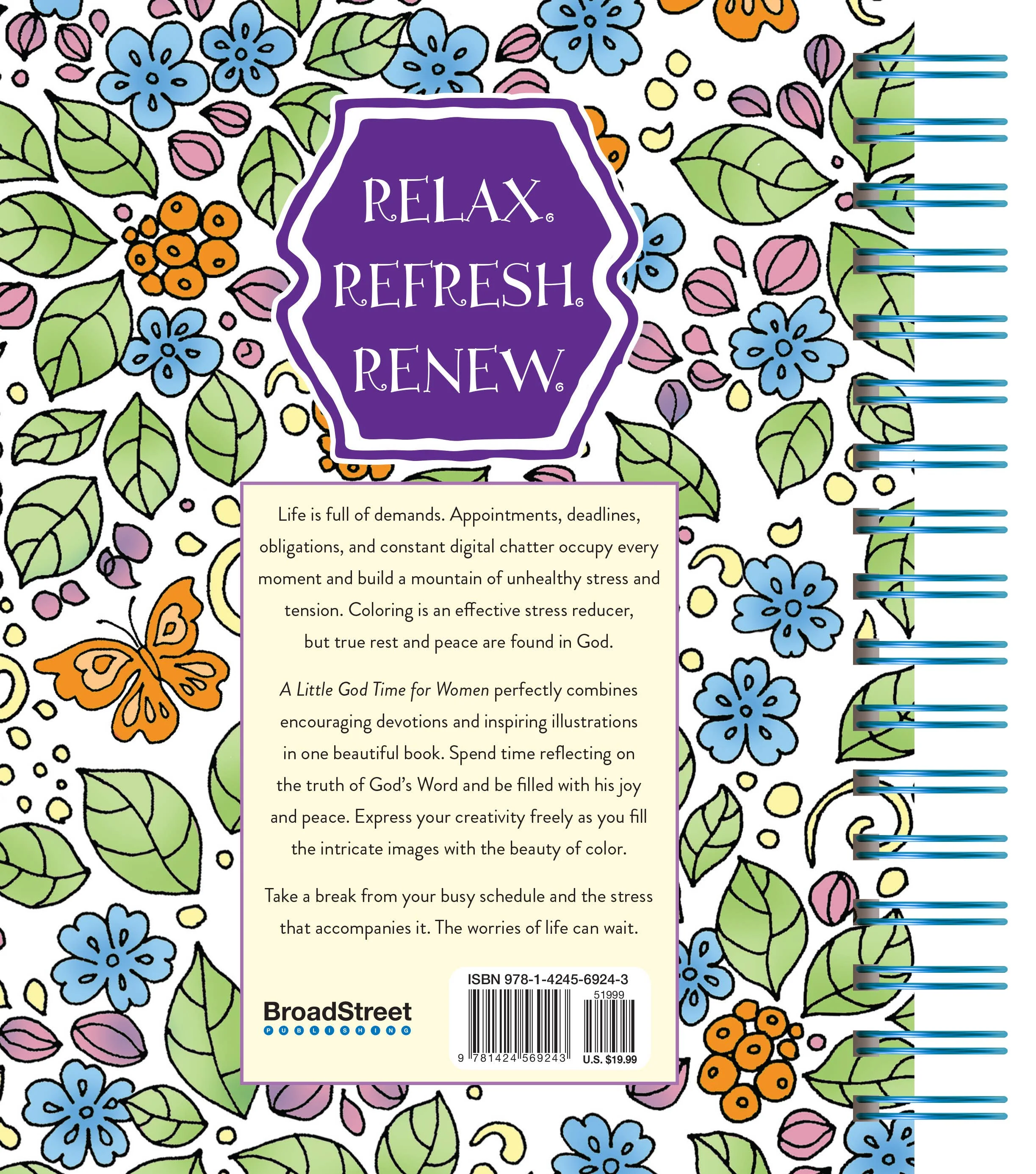 A Little God Time for Women (Devotional Coloring Book) - Image 2