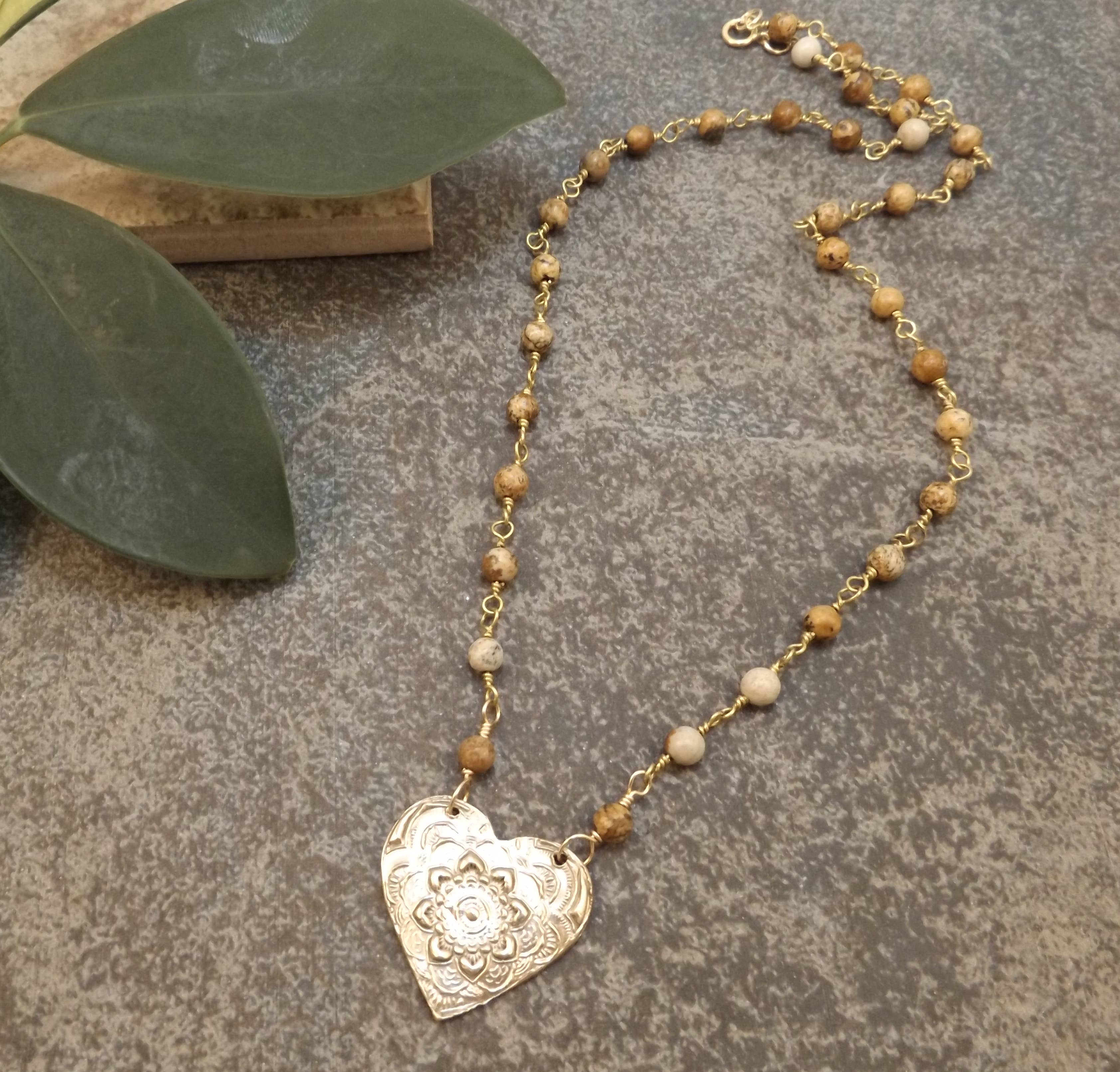 Brynn - Mandala Heart Necklace - Image 2