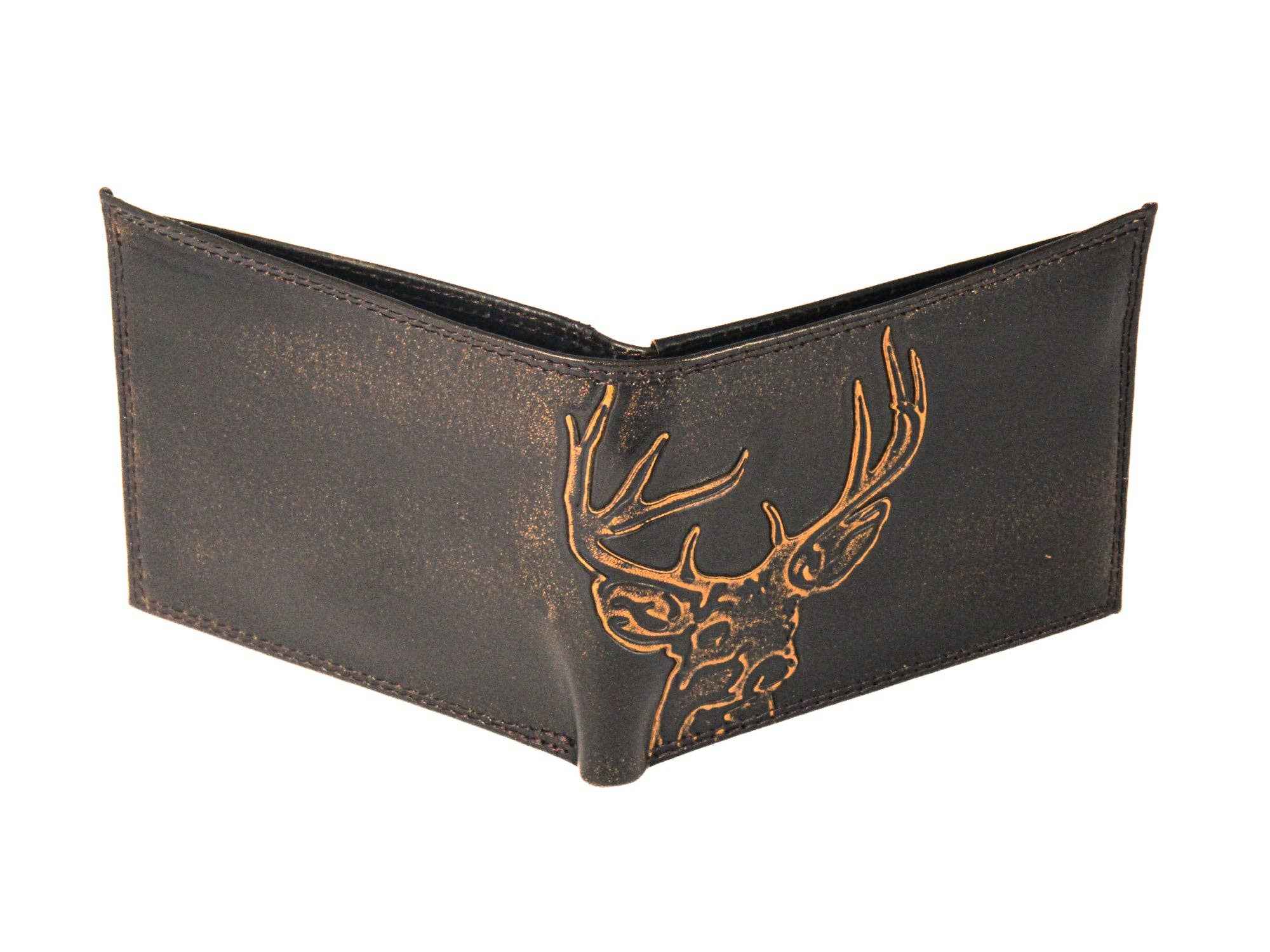 Buck Burnished Leather Bifold Wallet - Image 2