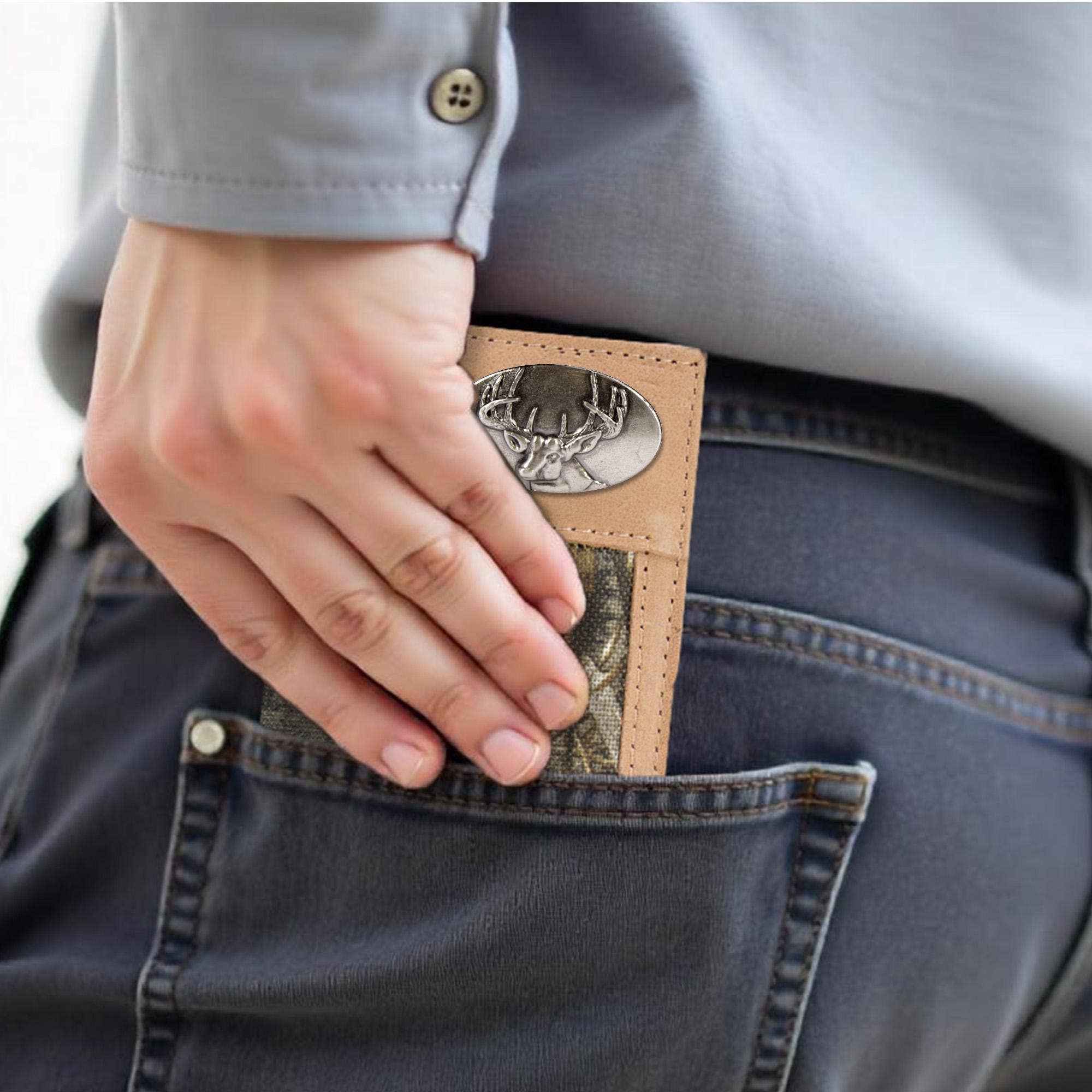 Buck Leather Roper Wallet: Crazyhorse Brown - Image 10