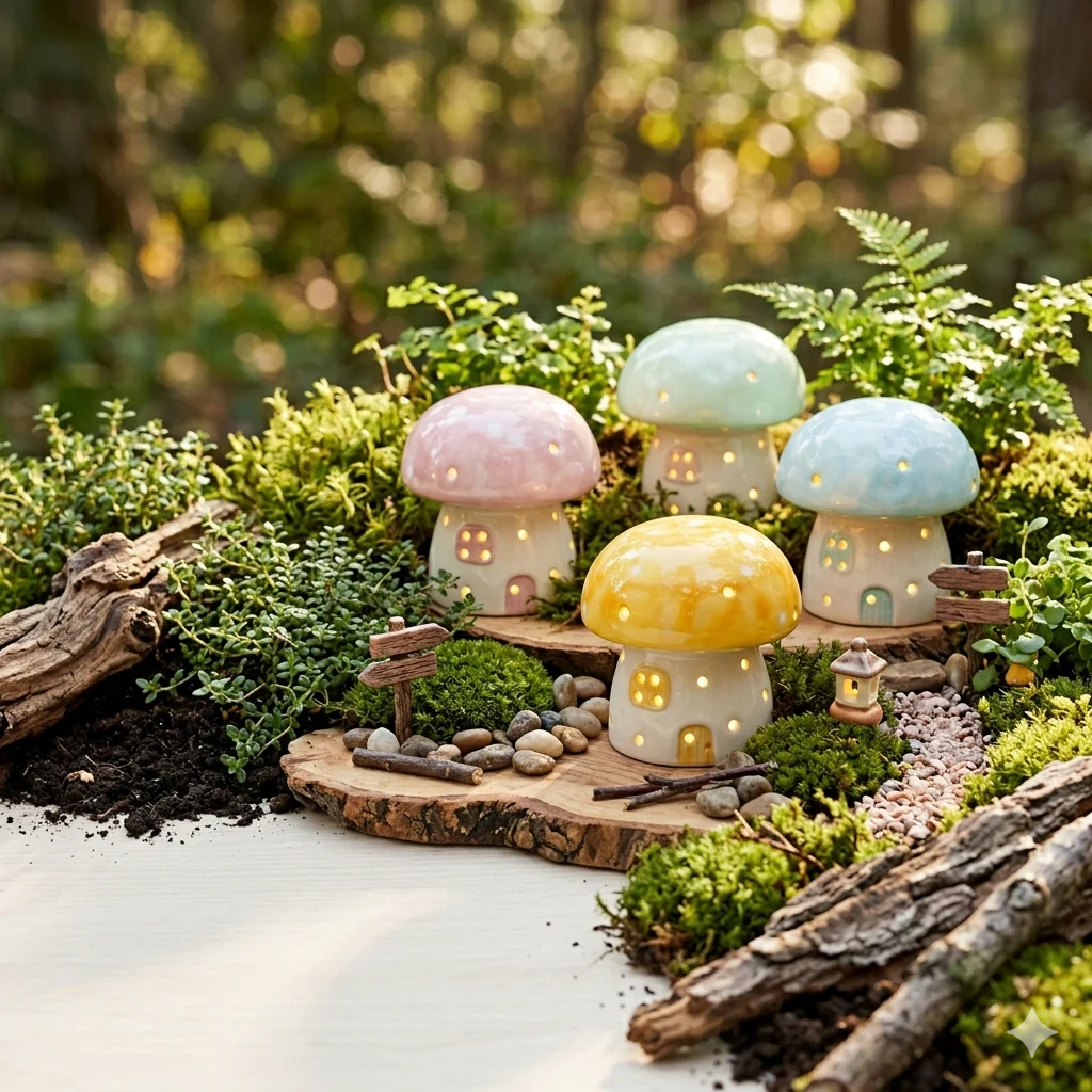Ceramic Mushroom Decor-assorted-sold separately - Image 2