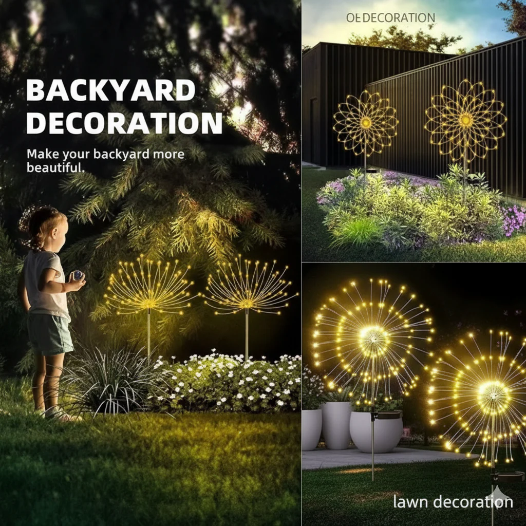 Solar Firework Garden Lights – Outdoor LED Decor - Image 4