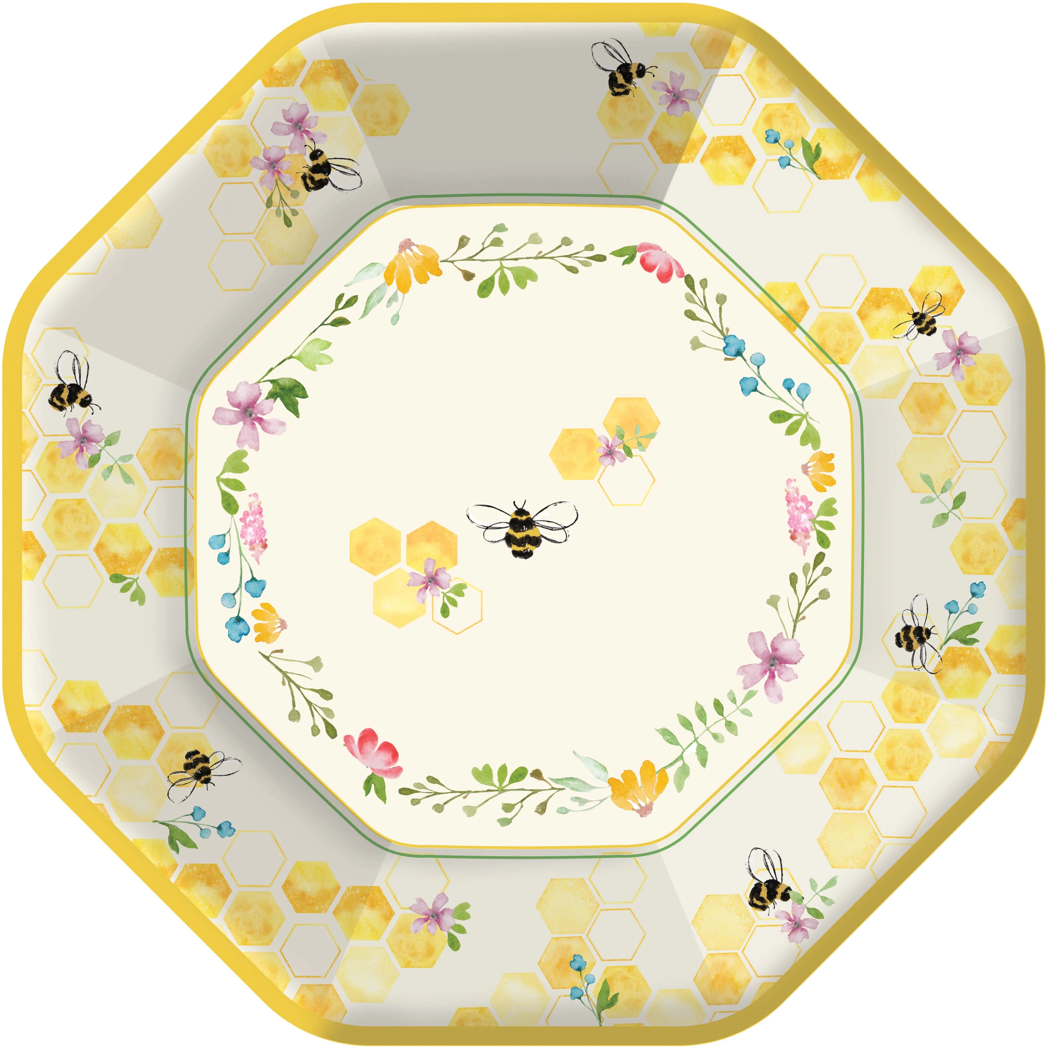Bumble and Bloom Dinner Plate