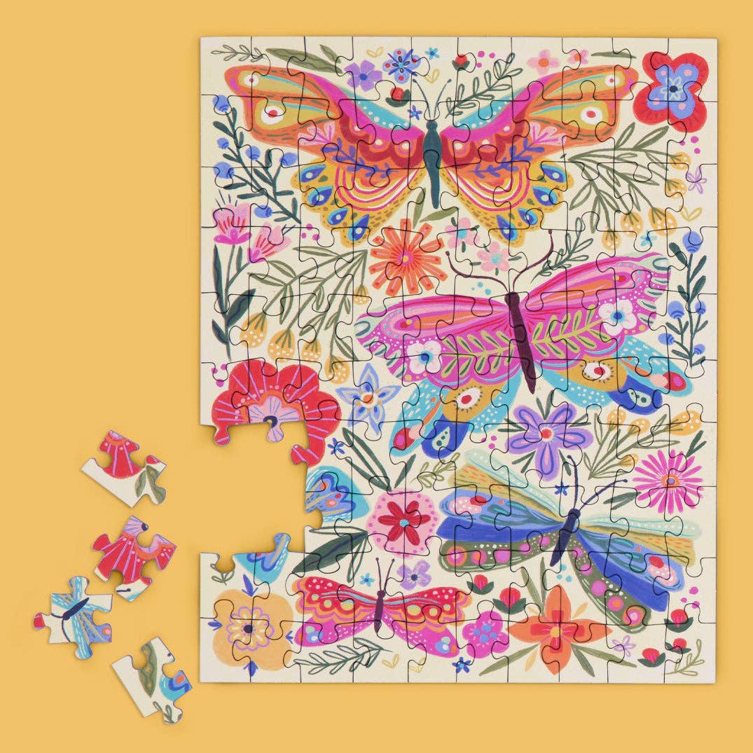 Butterfly Floral 100 Piece Puzzle Snax - Image 2