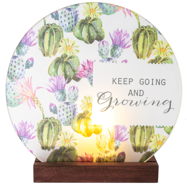 Keep Going & Growing light Up Plaques