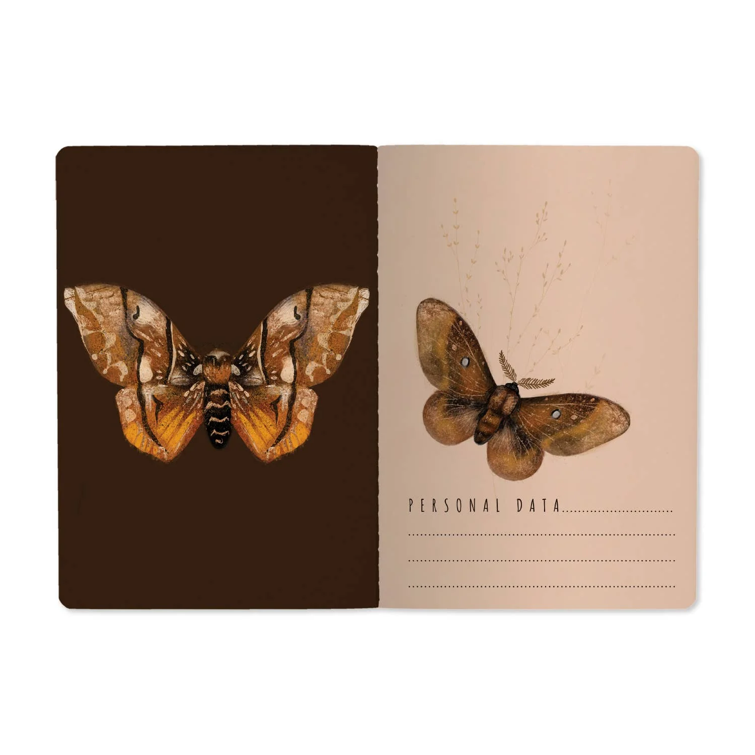 A5 Notebook - Butterflies on Blush  - Image 2