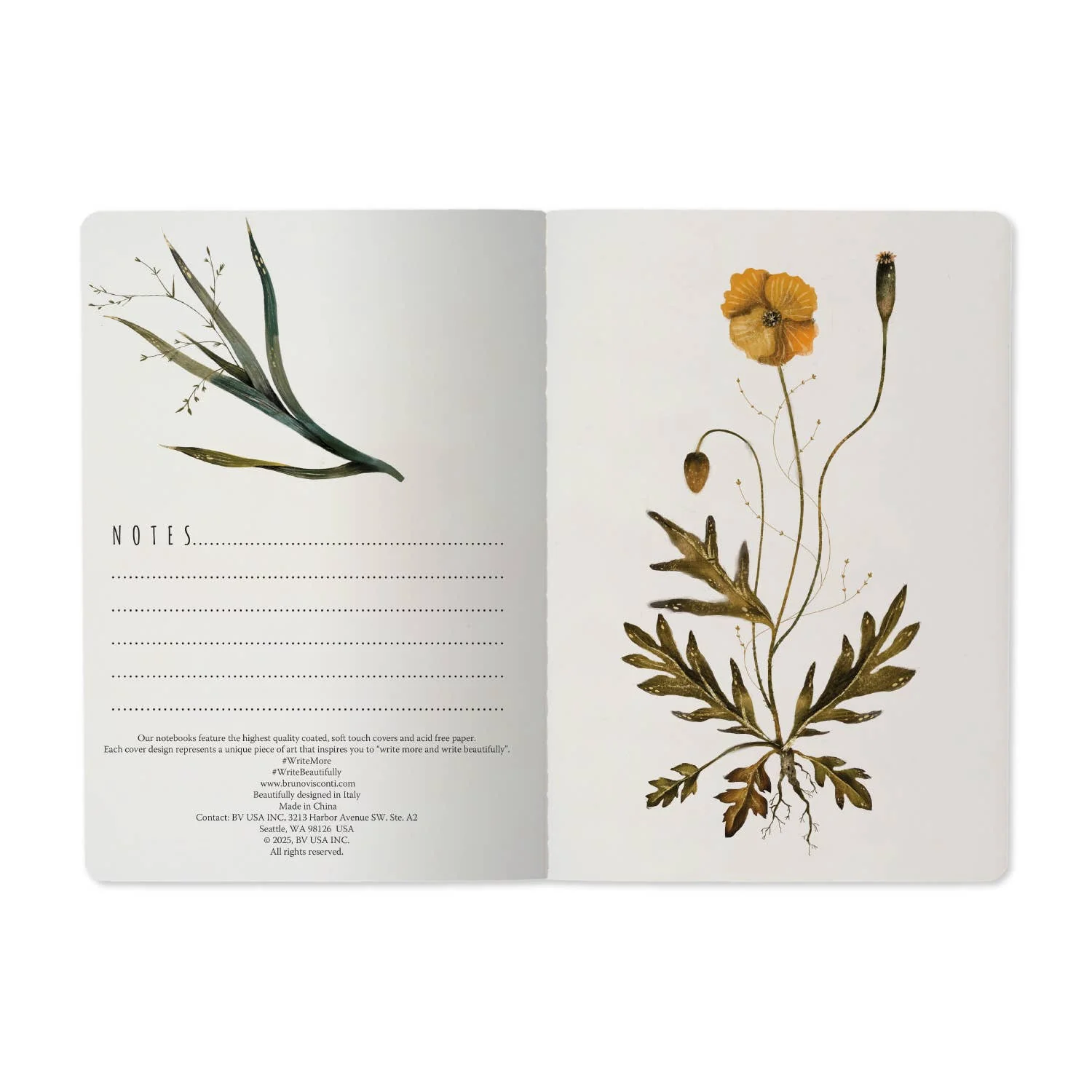 A5 Notebook - Violets and Greens - Image 3