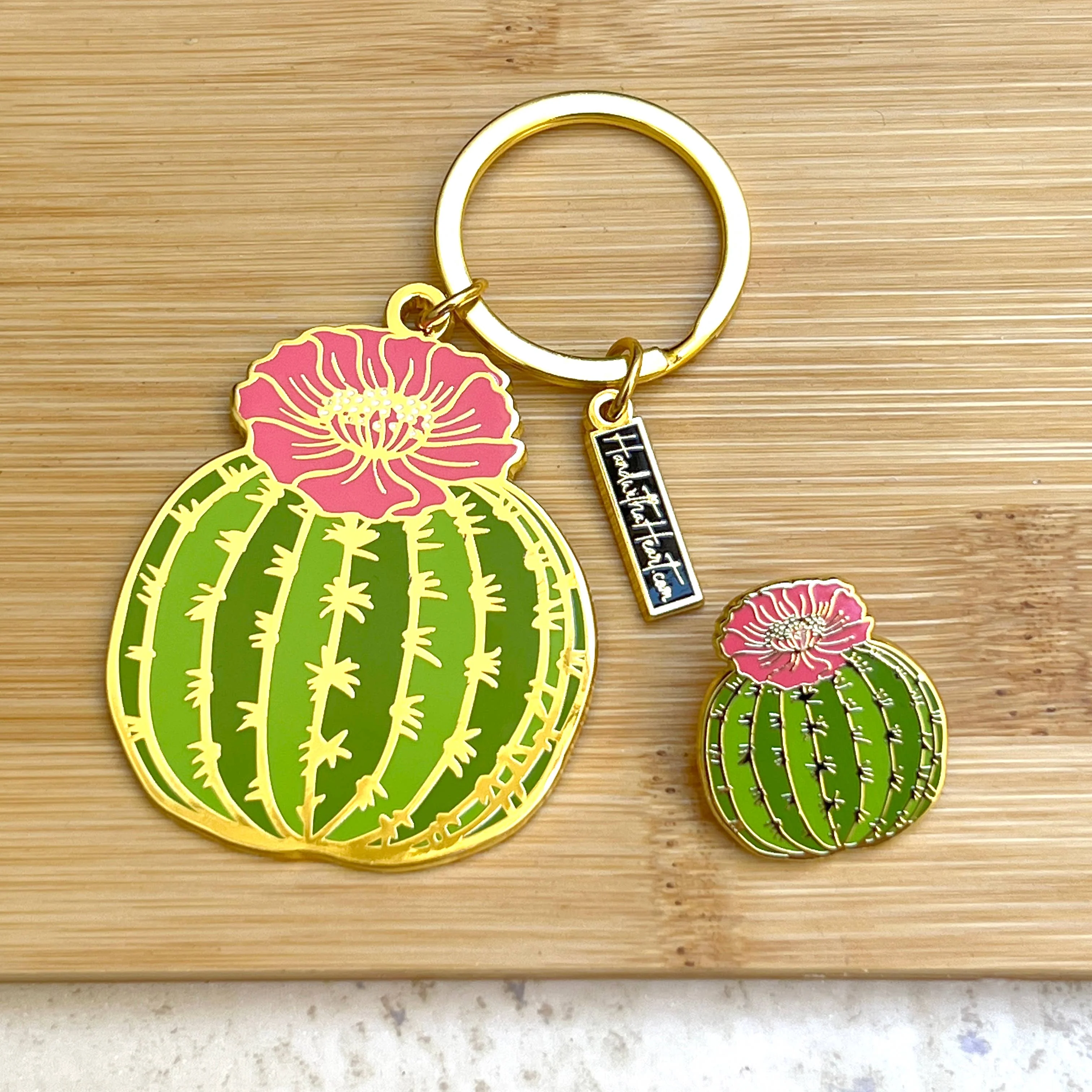Cactus Barrel Enamel Pin - Image 3
