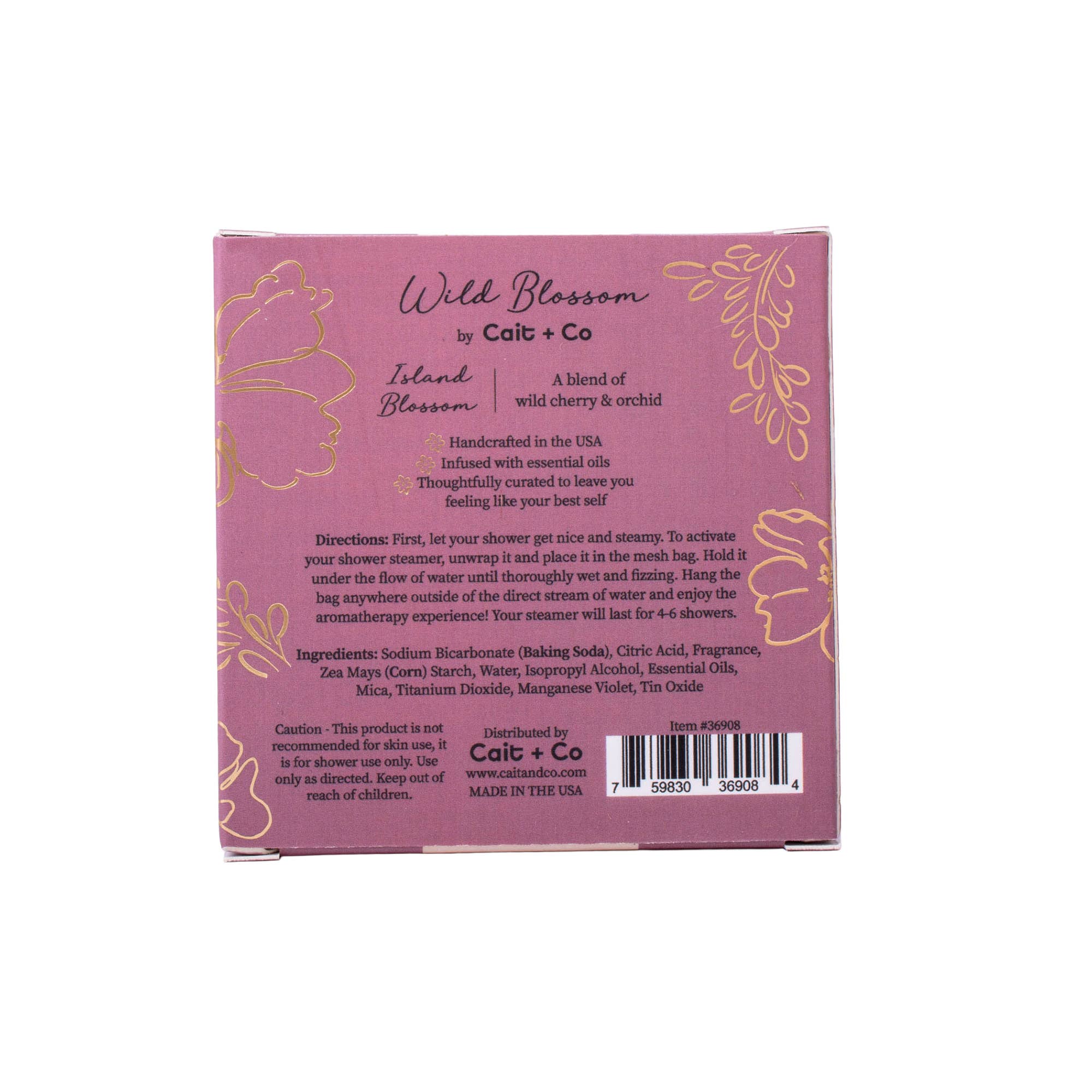 Shower Steamer - Wild Cherry & Orchid - Image 7