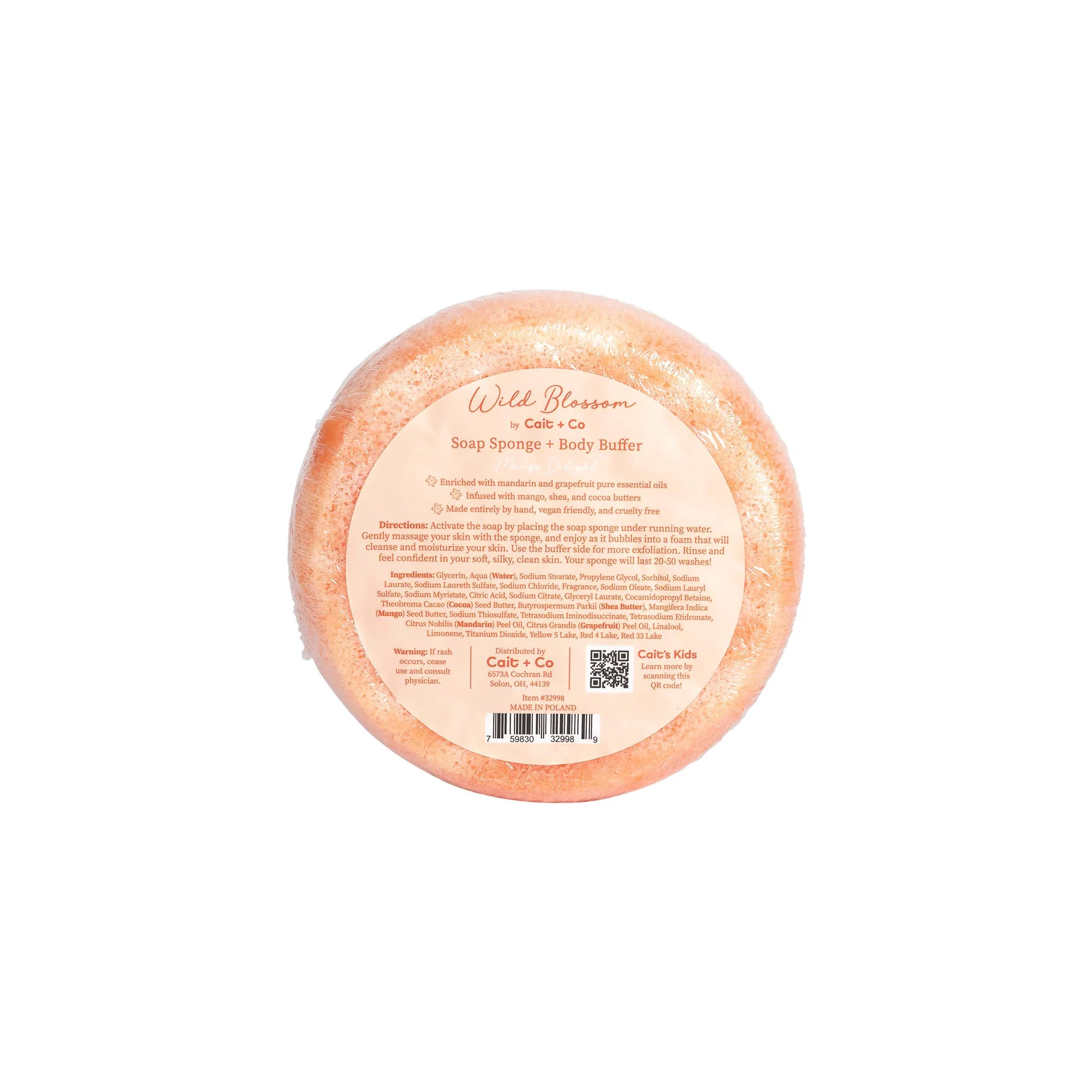 Wild Blossom Soap Infused Body Buffer-Mango Delight - Image 8