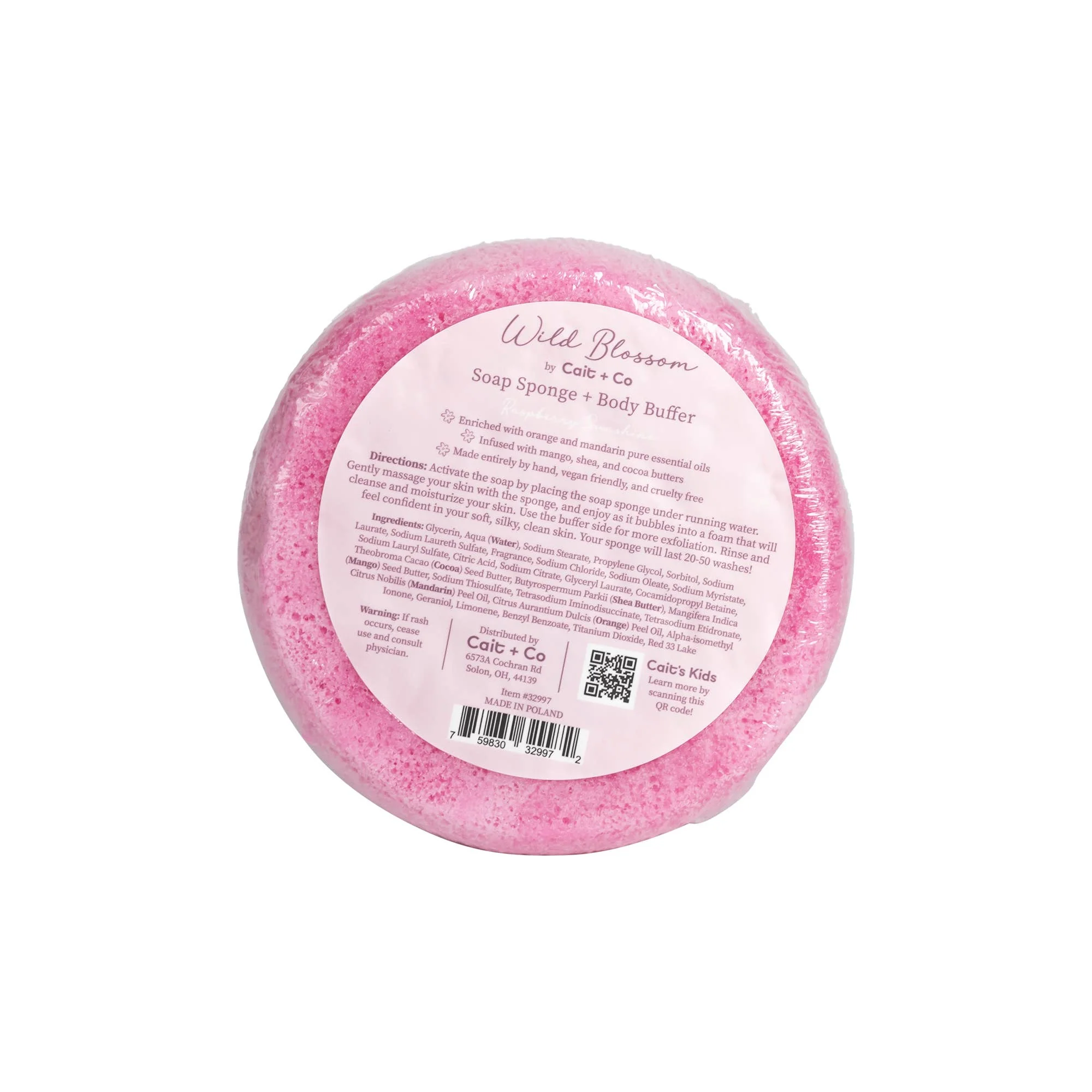 Wild Blossom Soap Infused Body Buffer-Raspberry Sunshine - Image 8