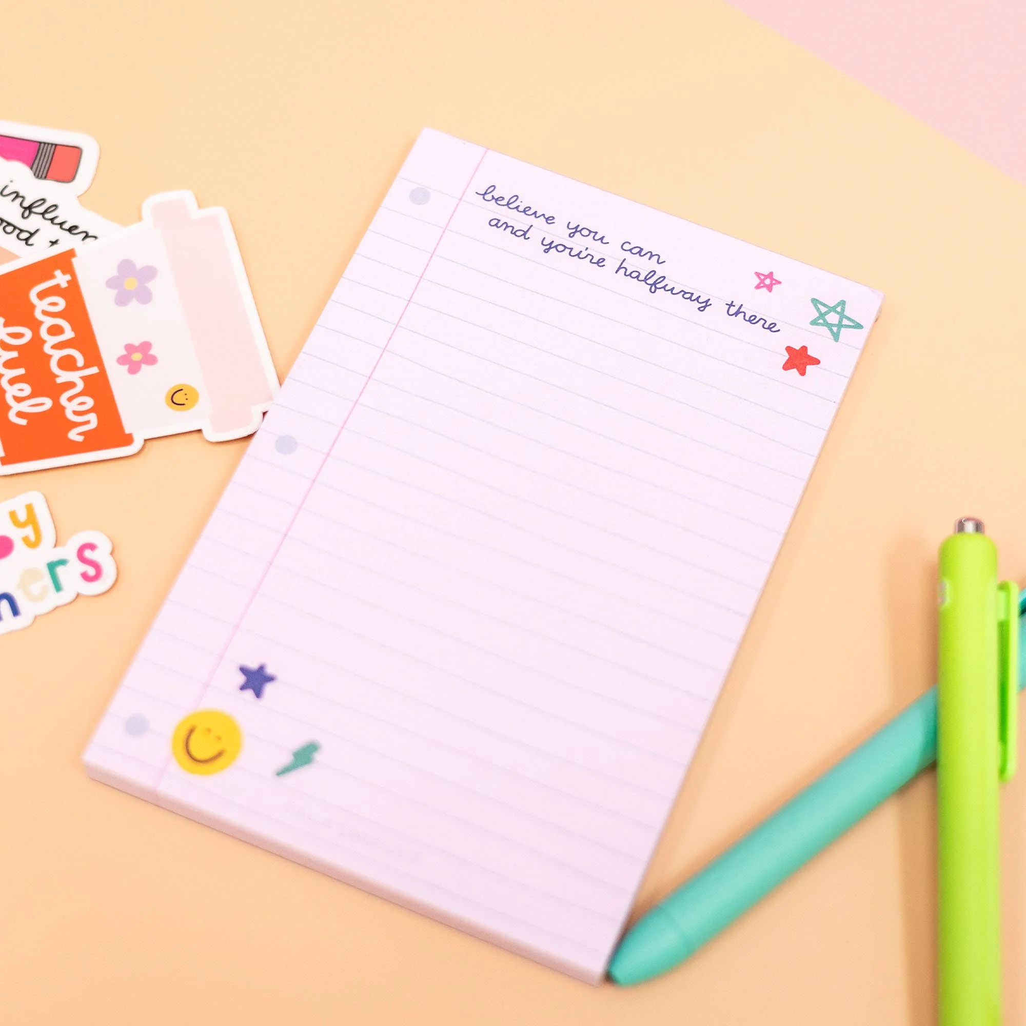 Believe You Can Smiley Notepad - Image 4