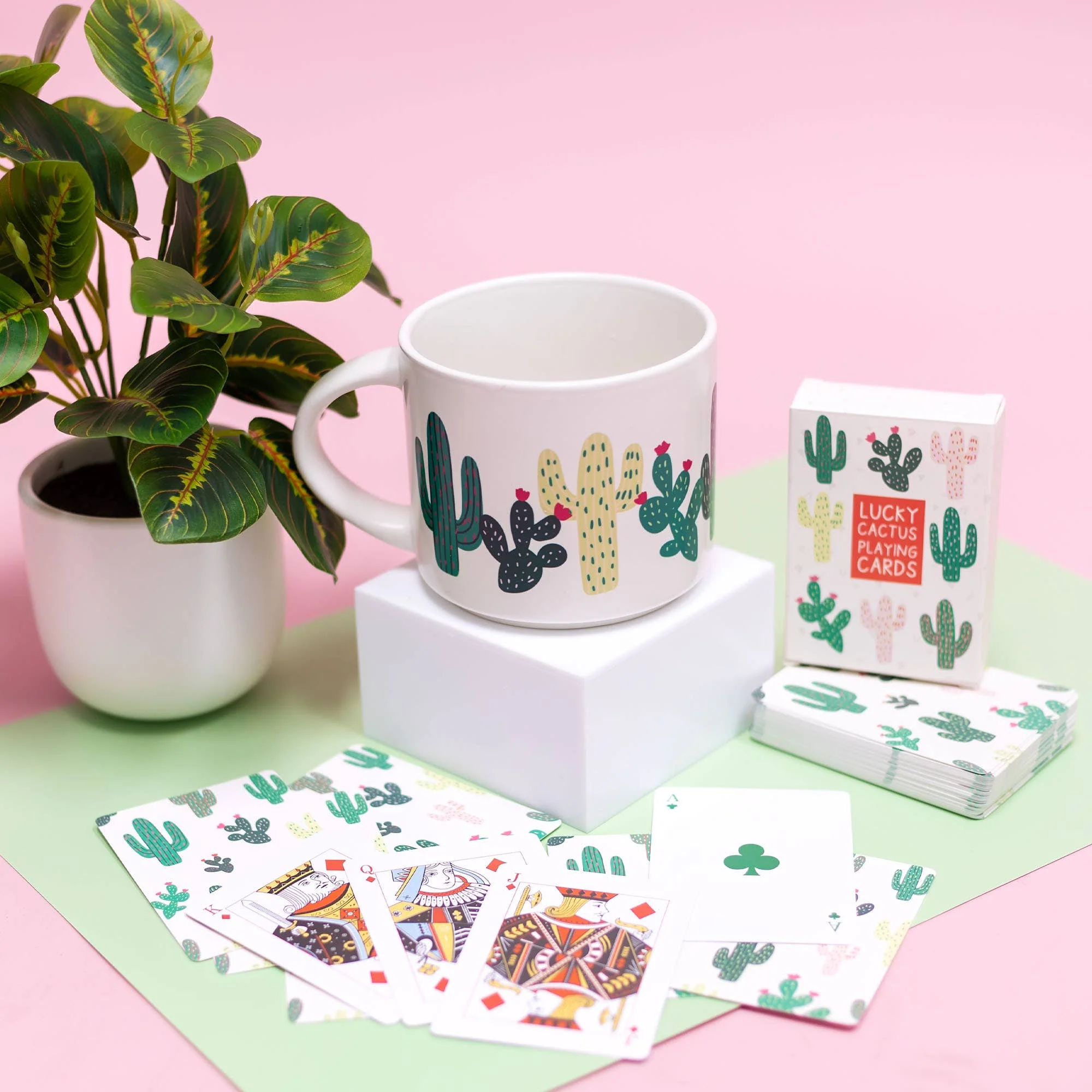 Cacti Ceramic Mug - Cream - Image 5