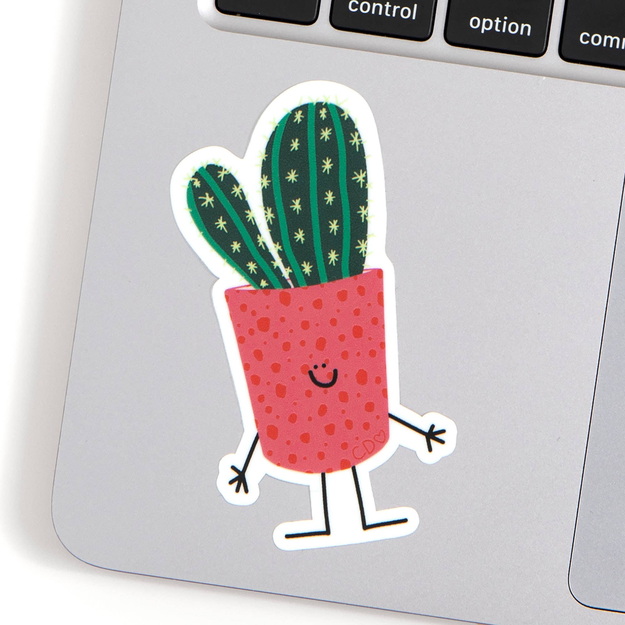 Cactus Doodle Friend Decal Sticker - Image 3
