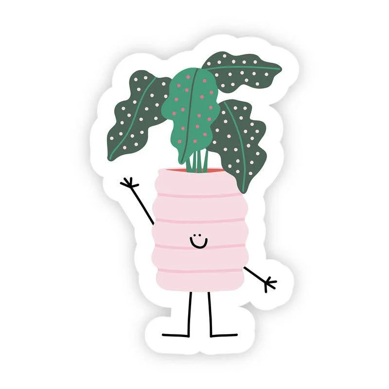 Plant Doodle Friend Decal Sticker