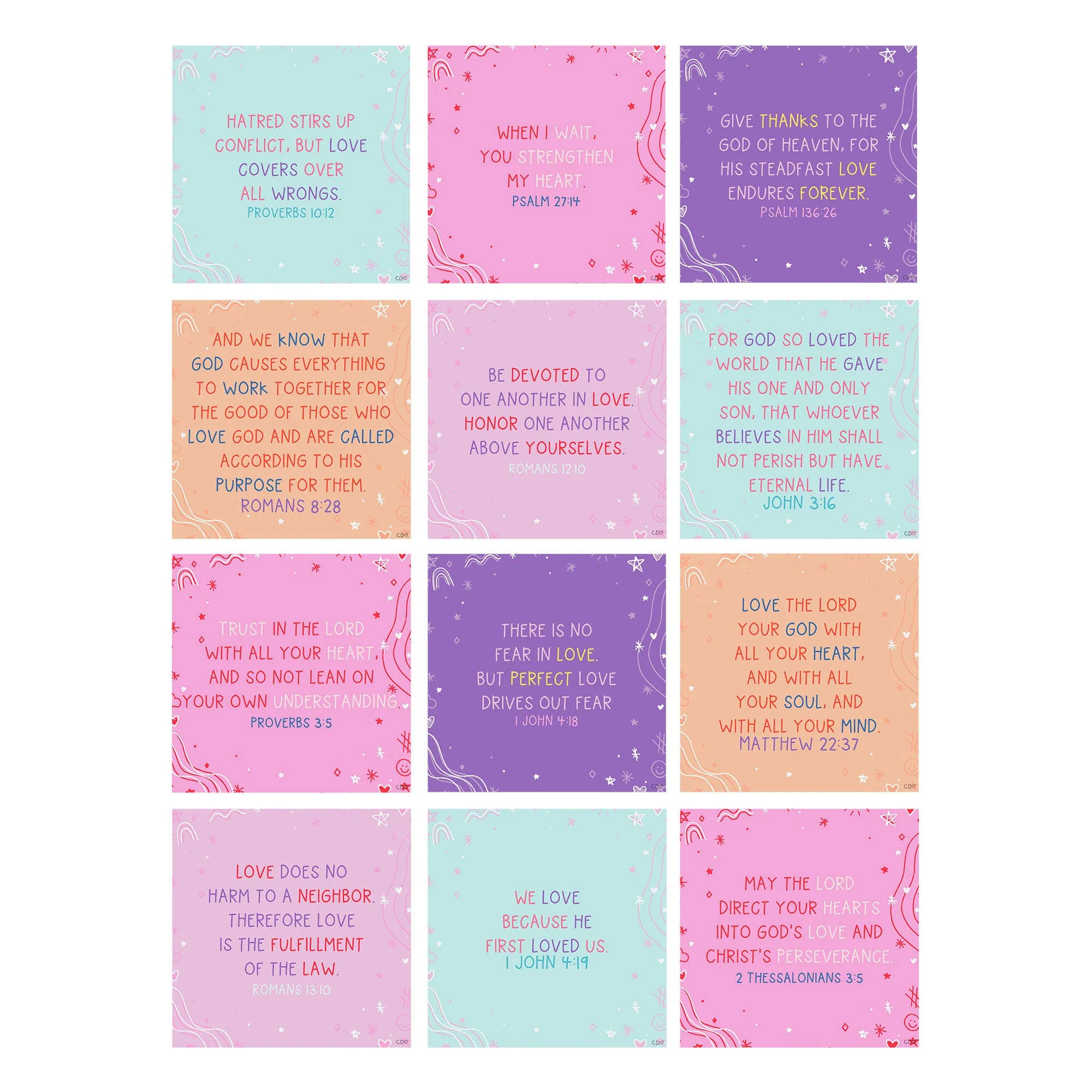 Verses for Love – Bible Verse Card Set with Display Stand - Image 3