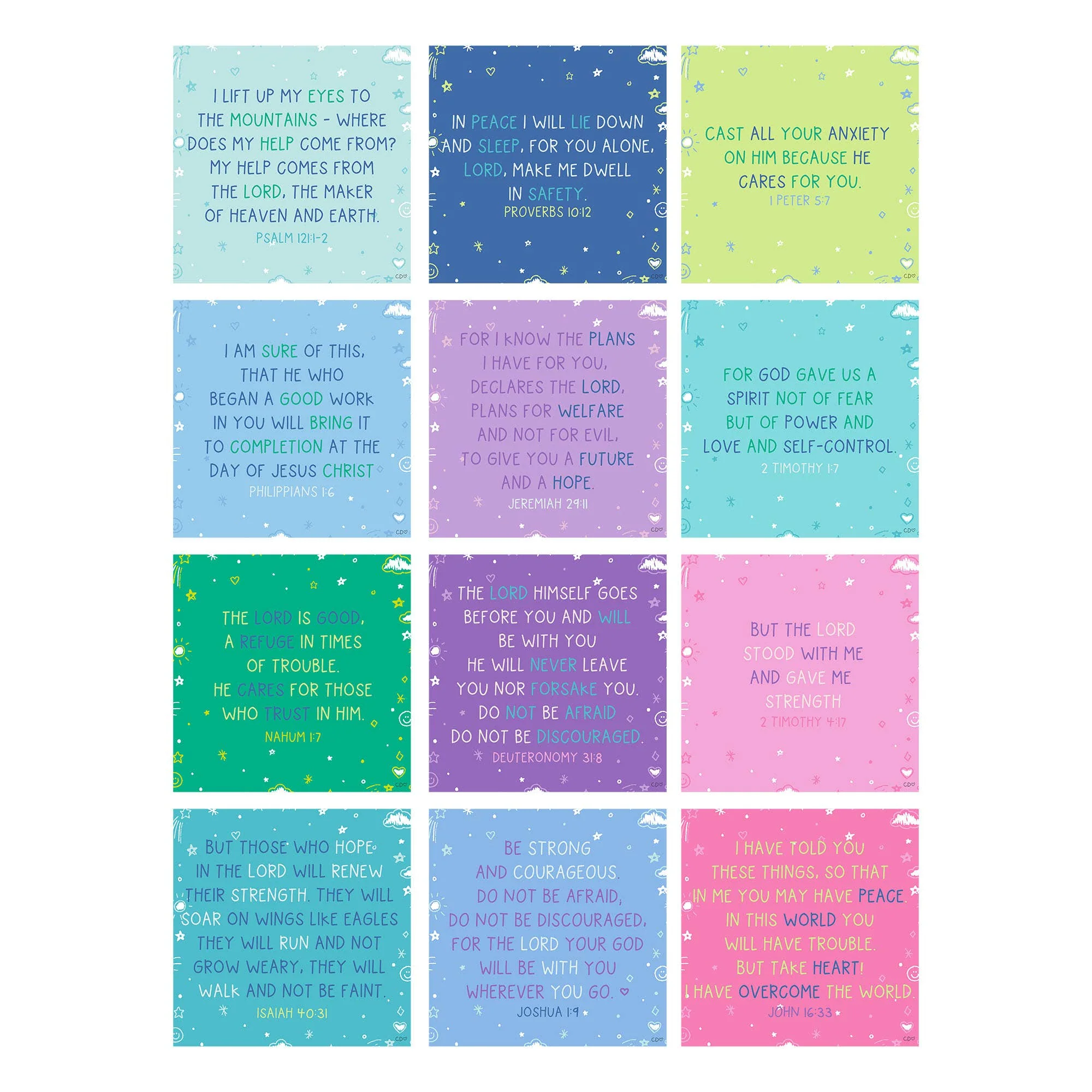 Verses for Peace Bible Verse Card Set with Display Stand - Image 3