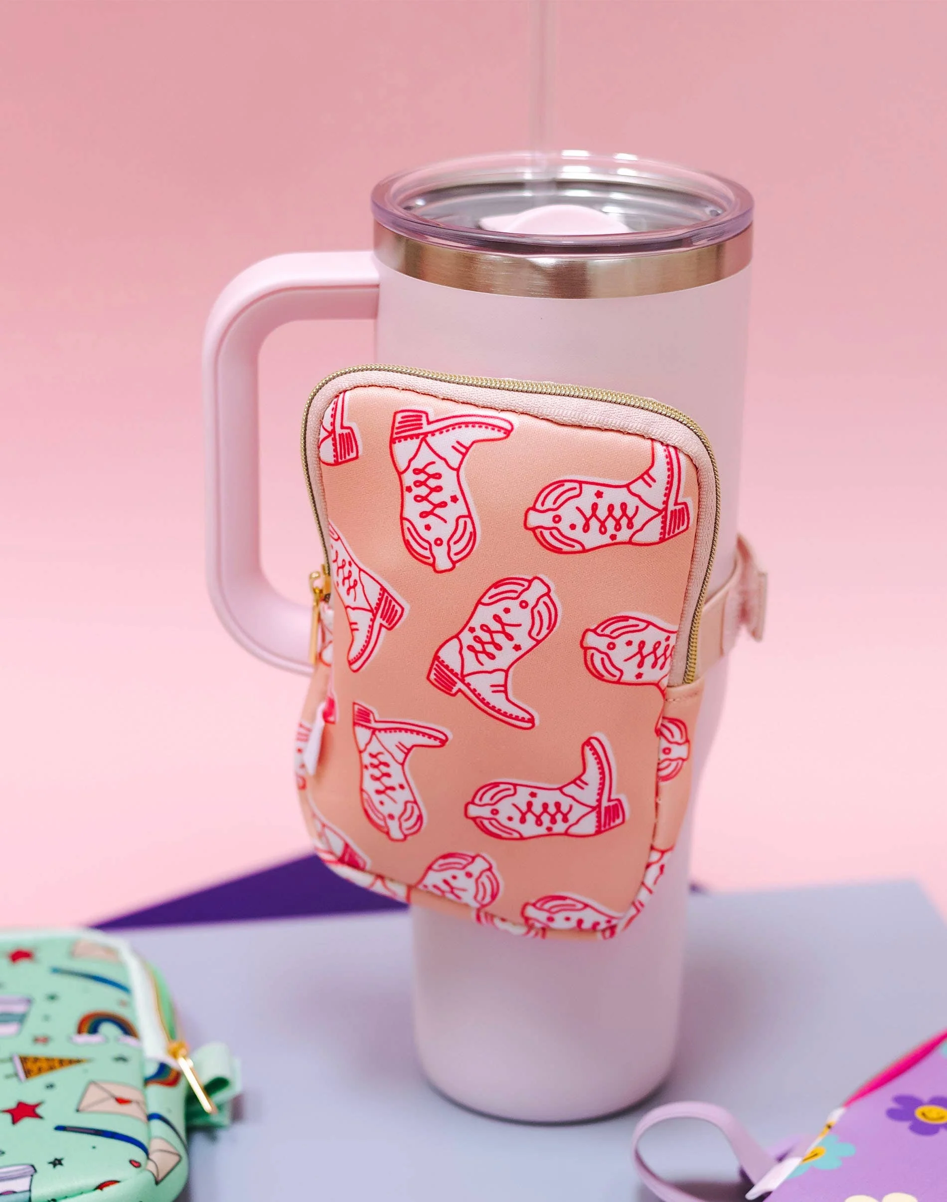 Western Cowgirl Boots Tumbler Fanny Pack - Image 6