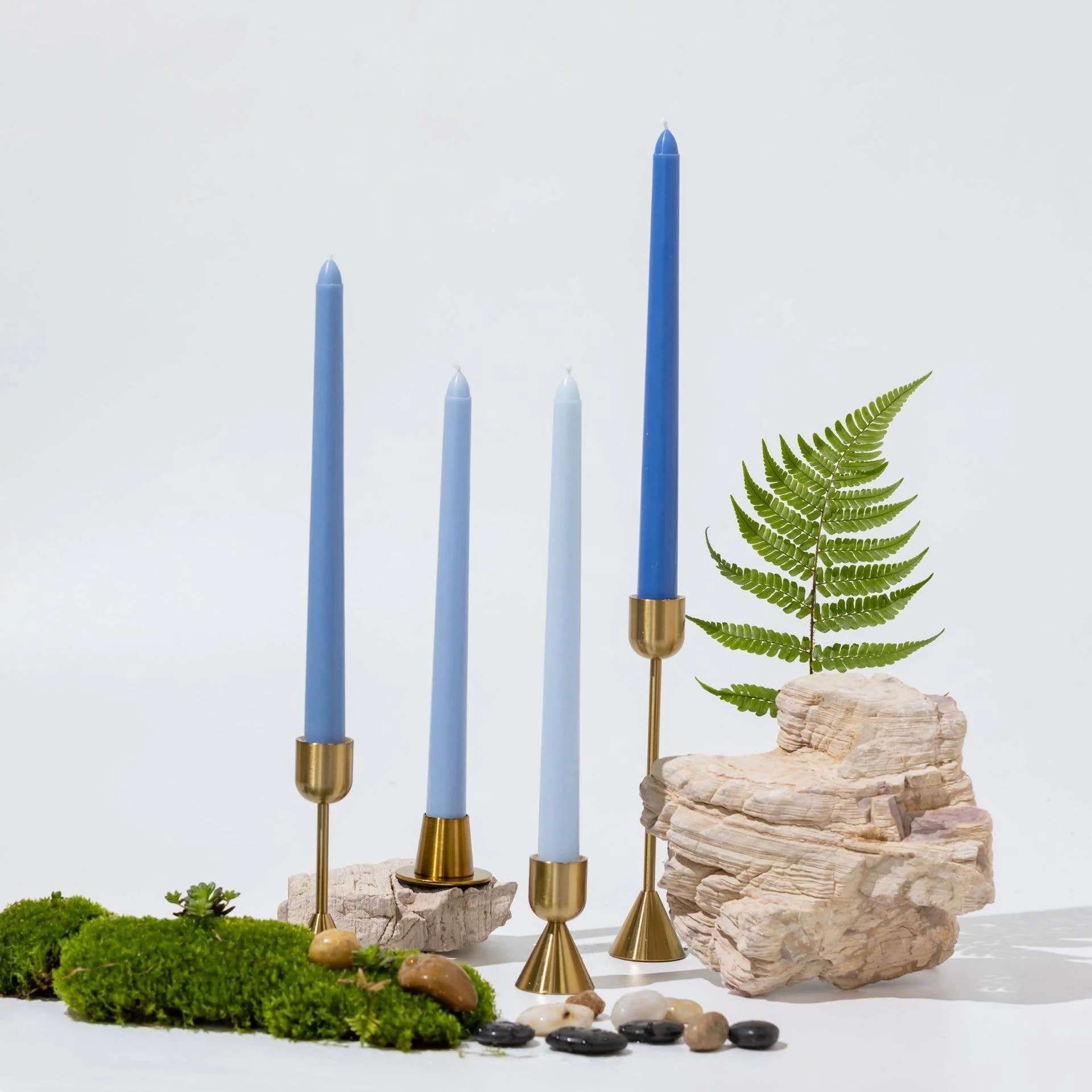 Wedding Party Colored Smokeless Long Taper Candles - Image 6