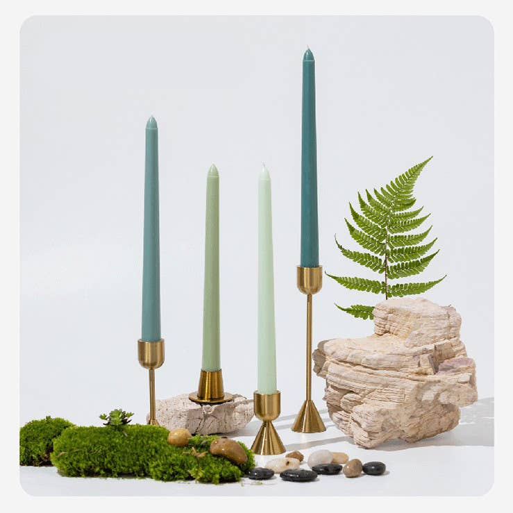 Wedding Party Colored Smokeless Long Taper Candles - Image 8