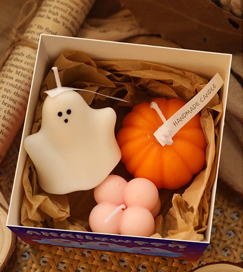 Halloween Ghost Gift Box Set Scented Candles - Image 2