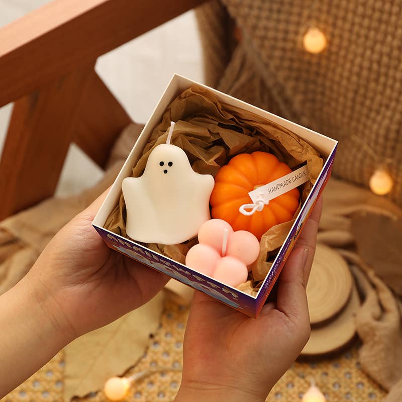 Halloween Ghost Gift Box Set Scented Candles - Image 4