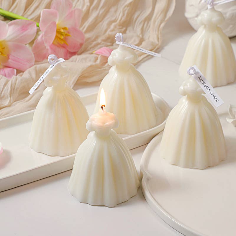 Handcrafted Wedding Dress Scented Candles - Image 2