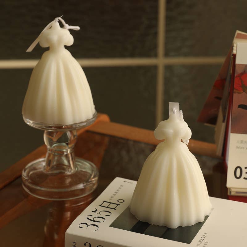 Handcrafted Wedding Dress Scented Candles - Image 3