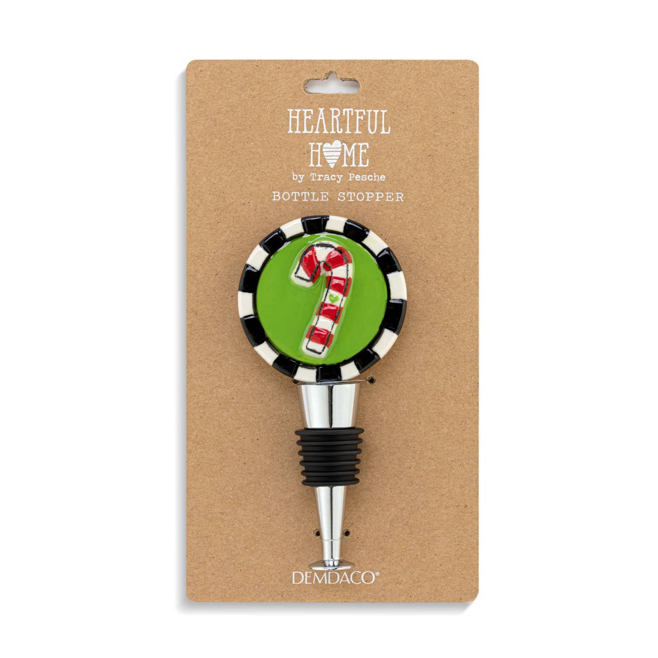 Candy Cane Bottle Stopper - Image 2