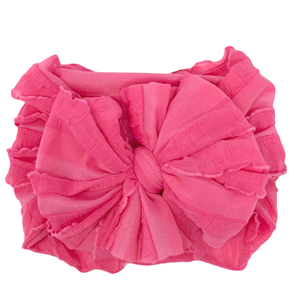 Candy Pink Ruffled Headband