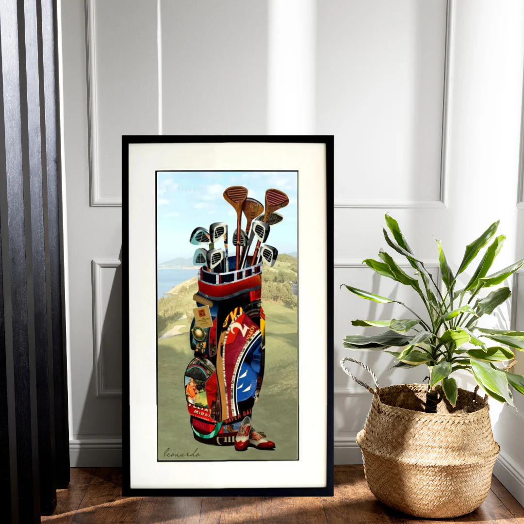 3D Collage Art | Golf Bag (40"x20") - Image 5