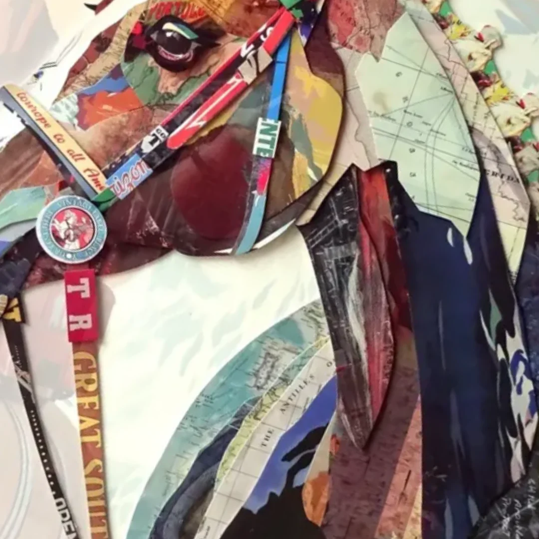 3D Collage Art | Horse w/Bridle (36"x28") - Image 6